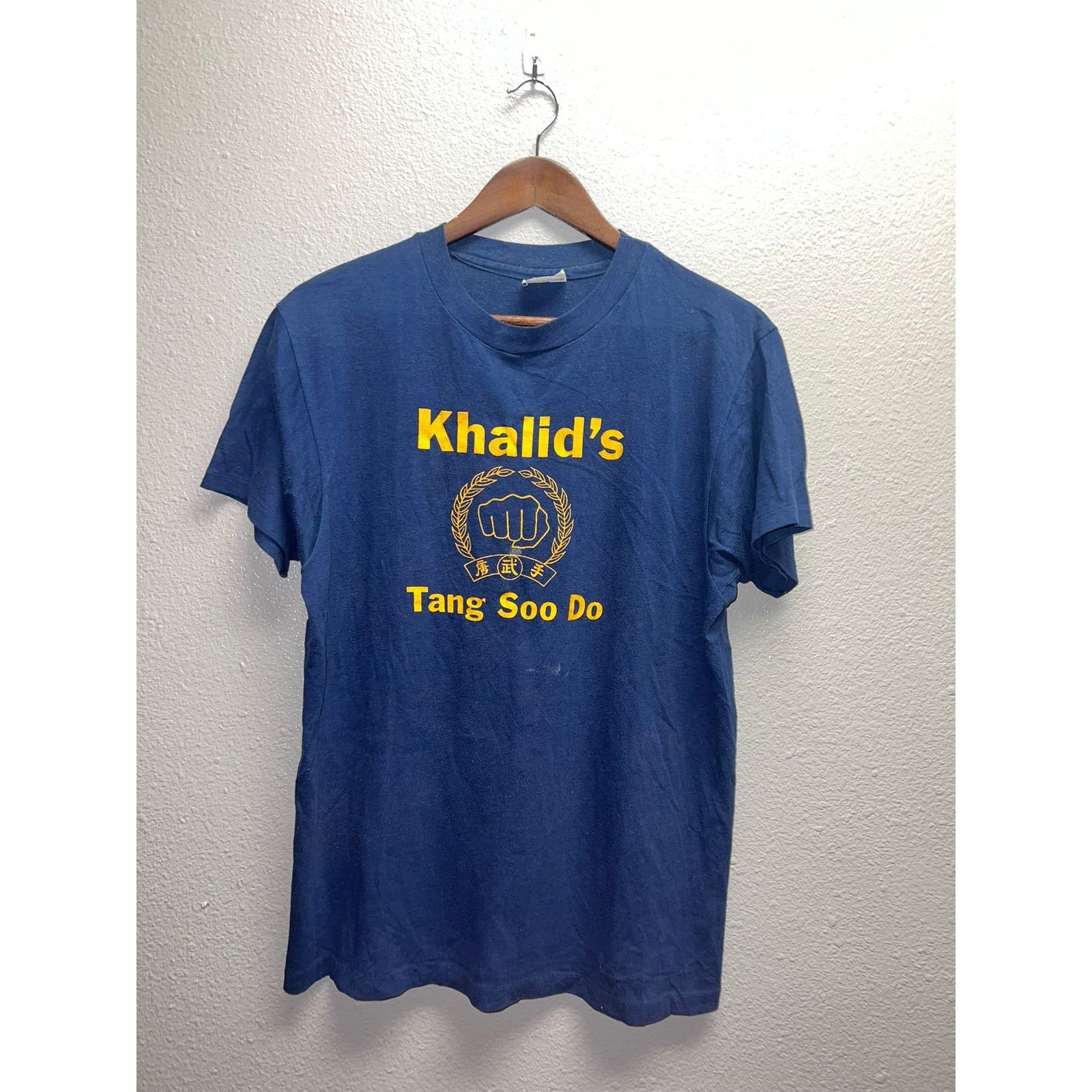 Hanes Vintage Tang Soo Do Shirt Khalids Karate Blue 80s Tee M Size US M / EU 48-50 / 2 - 1 Thumbnail