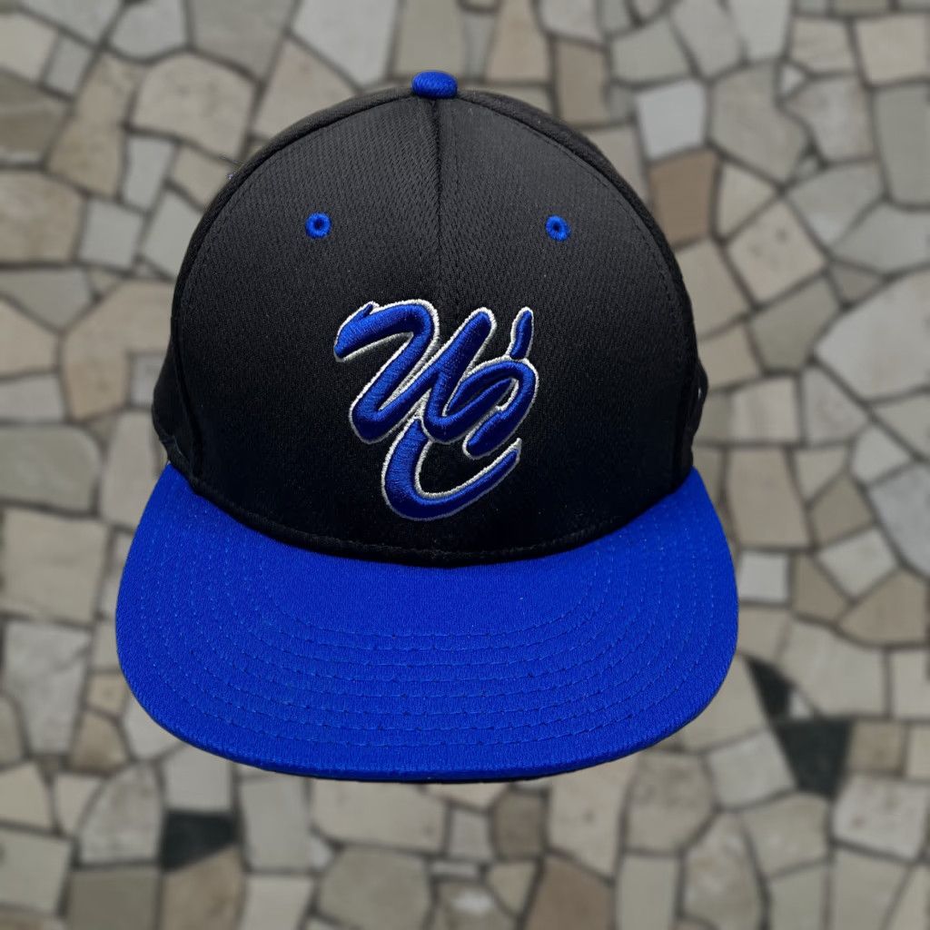 Vintage VINTAGE The Game Hat Mens Black Baseball Cap M Flex Fit Wake Christian Academy Bulldogs Size ONE SIZE - 1 Thumbnail