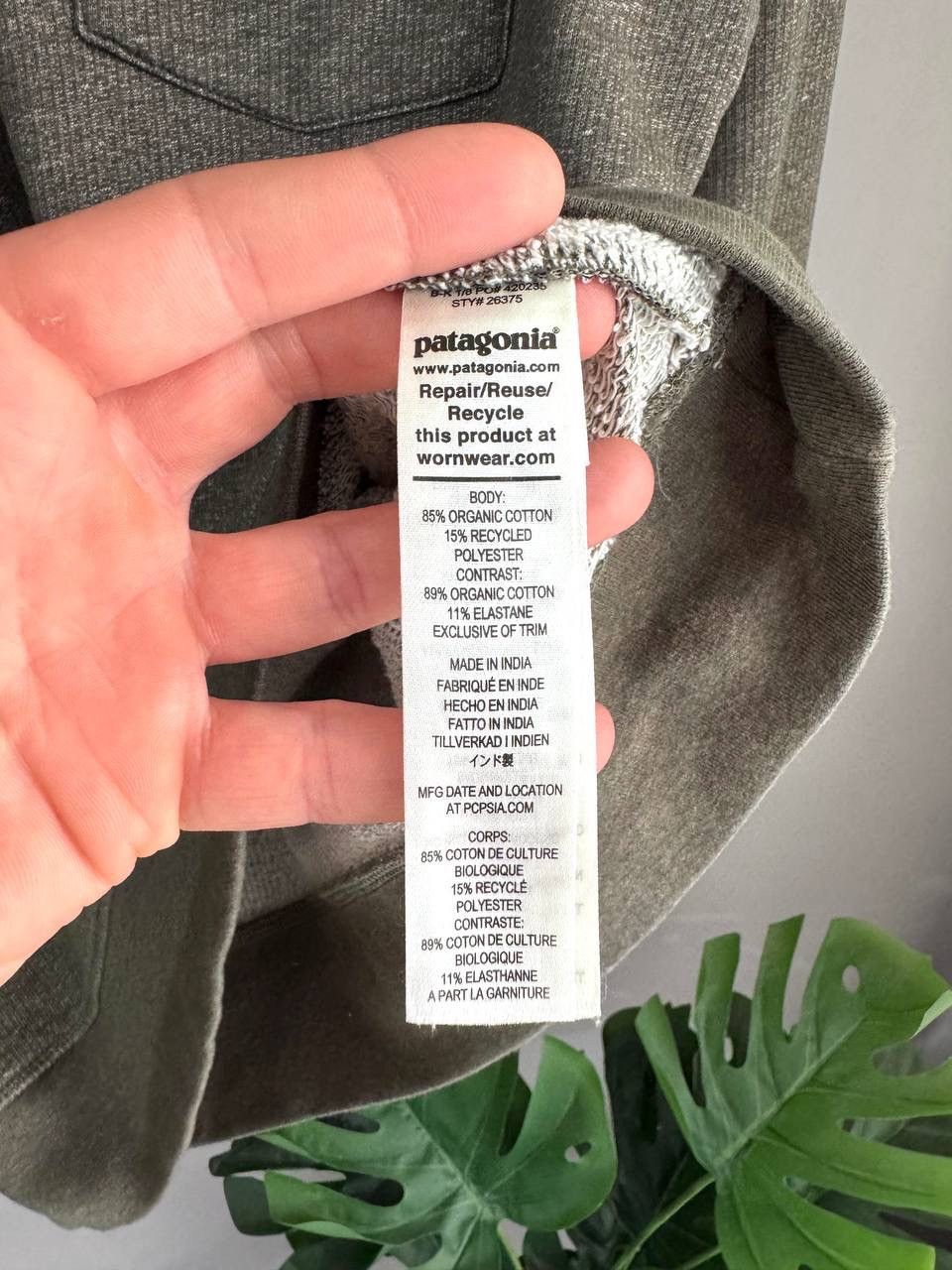 Patagonia Patagonia Mahnya Men's Green Cotton Crewneck Sweatshirt, S Size US S / EU 44-46 / 1 - 8 Thumbnail