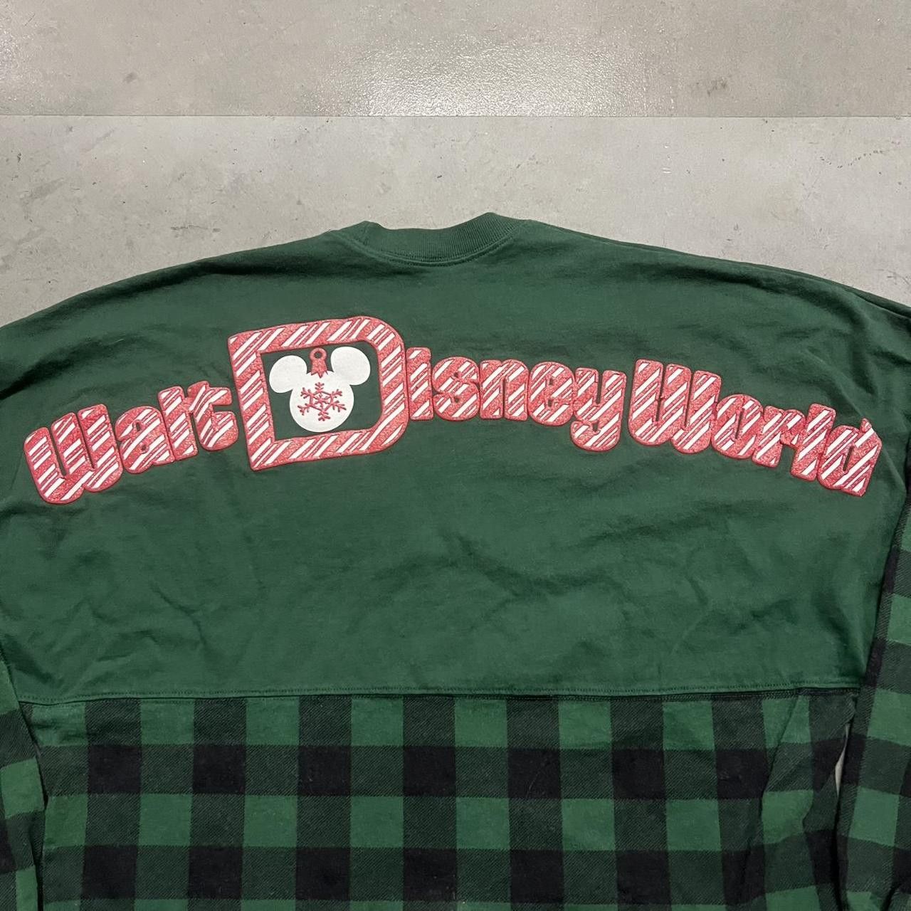 Disney × Vintage Vintage Y2K Disney Green plaid Christmas Spitit Jersey Size US S / EU 44-46 / 1 - 4 Thumbnail