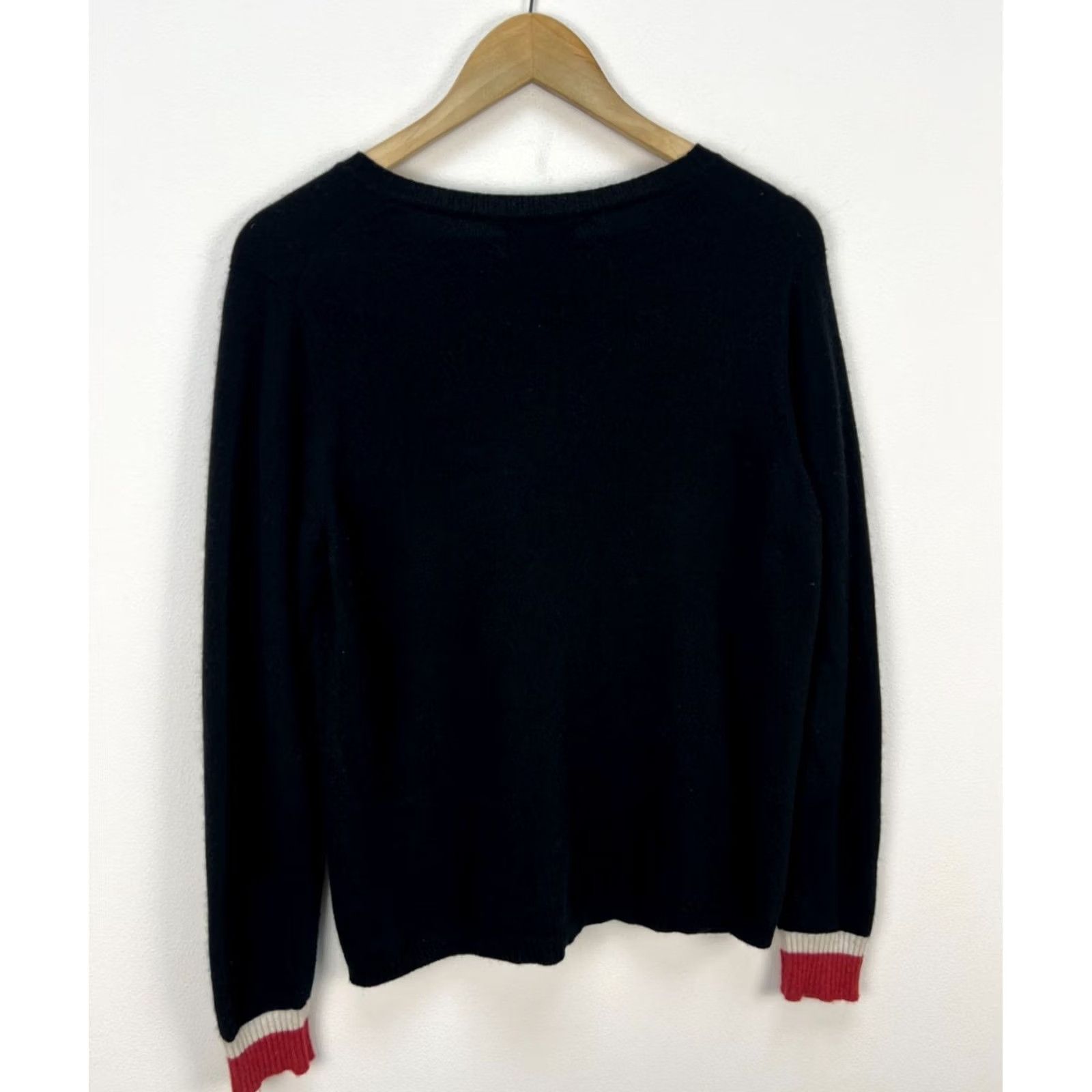 Vintage Brora Cardigan Sweater Brora Black Cashmere Button Crew Neck Women M Regular Size M/L Size M / US 6-8 / IT 42-44 - 7 Thumbnail