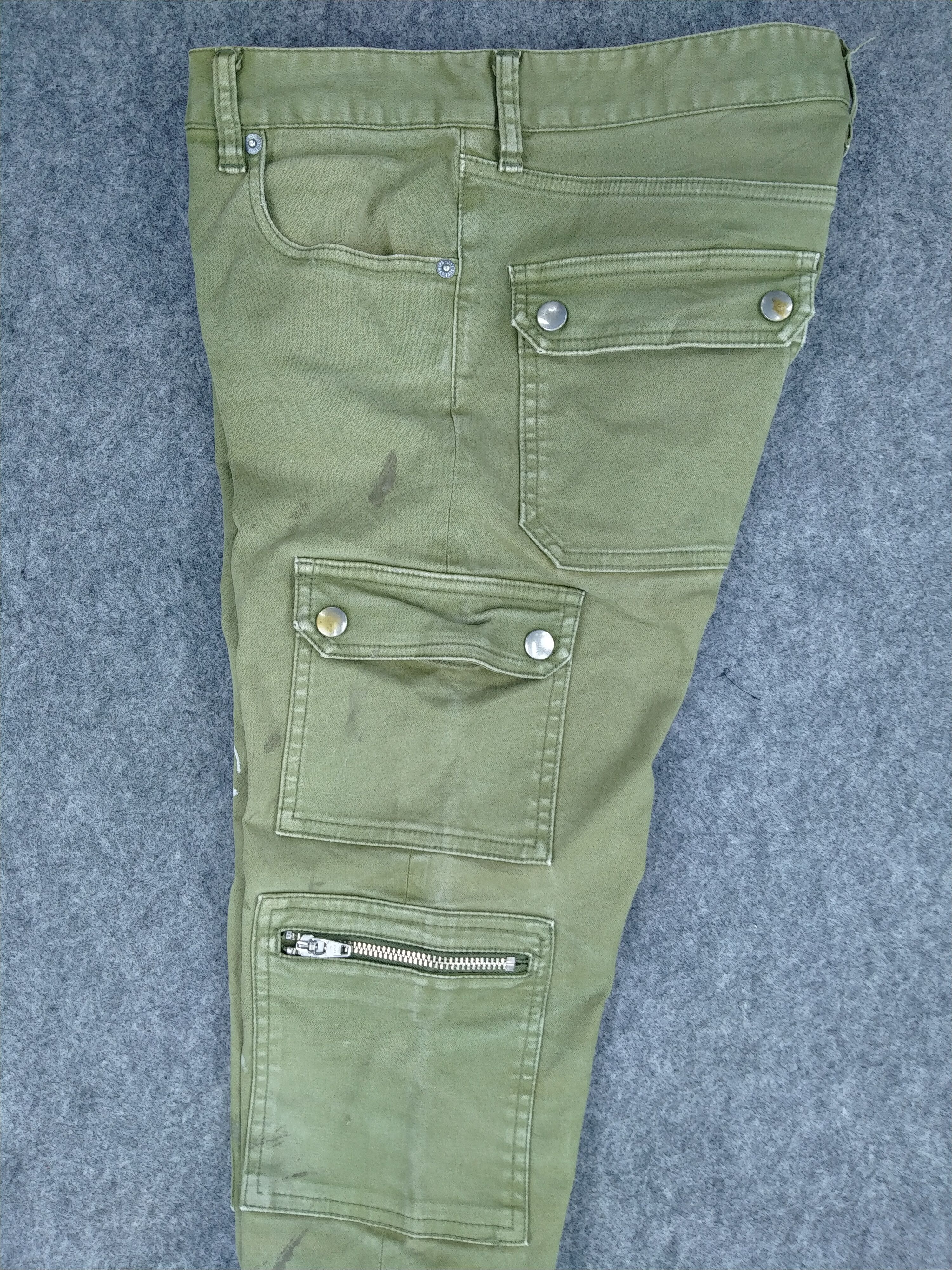 Japanese Brand Ship Jet Blue Japanese Brand Cargo Multi Pocket Pants -CP196 Size US 30 / EU 46 - 3 Thumbnail