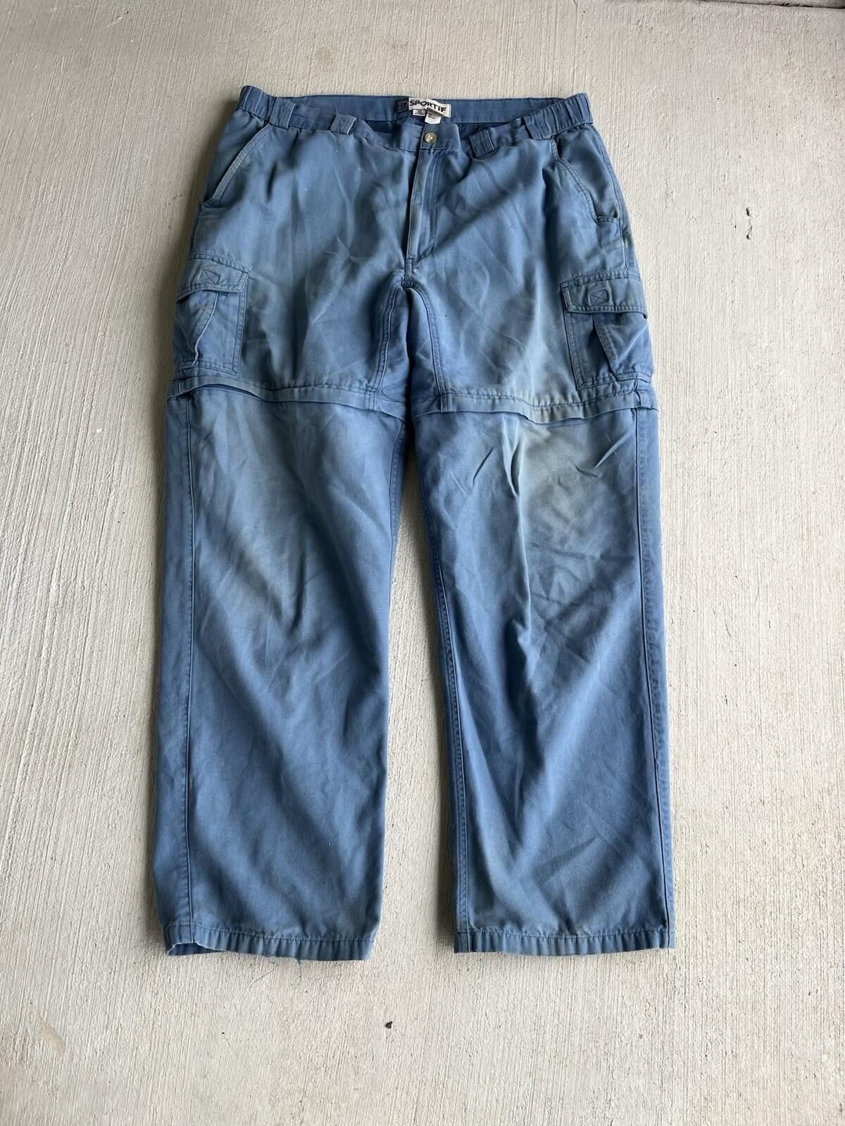 Other Sportif USA Blue Convertible Zip Off Cargo Pants Size 38 Size US 38 / EU 54 - 1 Thumbnail