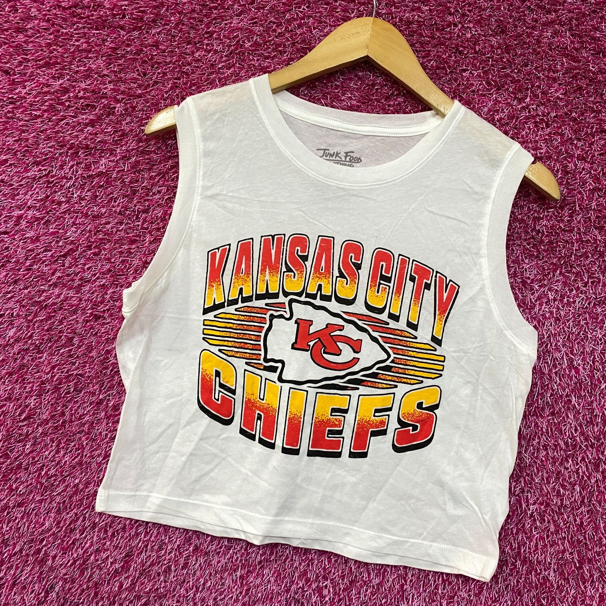 Junk Food Junk Food NFL Kansas City Chiefs Sleeveless Cropped T-Shirt Size S / US 4 / IT 40 - 3 Thumbnail