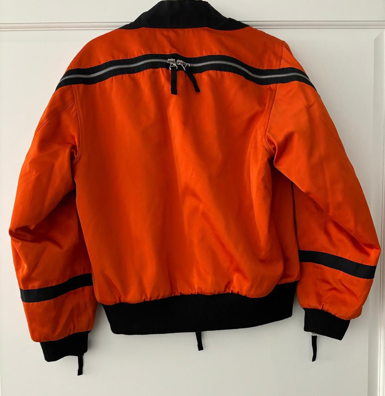 Dries Van Noten Dries Van Noten Orange Back Zip Bomber Size US M / EU 48-50 / 2 - 2 Thumbnail