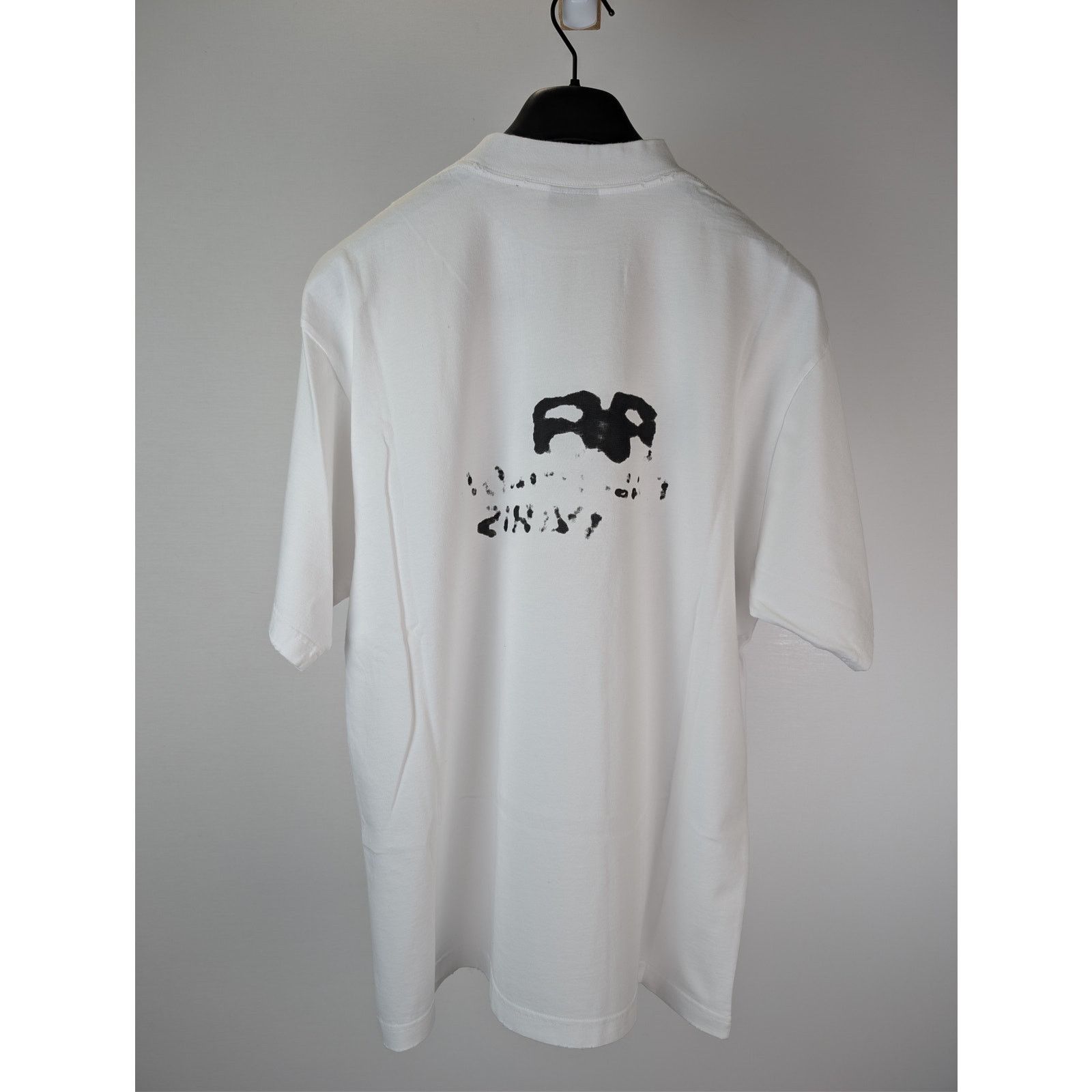 Balenciaga o1rshd1 Hand Drawn BB Icon Vintage Jersey Medium Fit T-Shirt Size US S / EU 44-46 / 1 - 10 Thumbnail