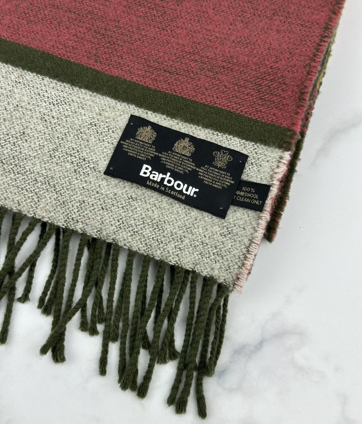 Barbour Barbour 100% Lambswool Scarf Multicolour Made in Scotland Size ONE SIZE - 10 Thumbnail