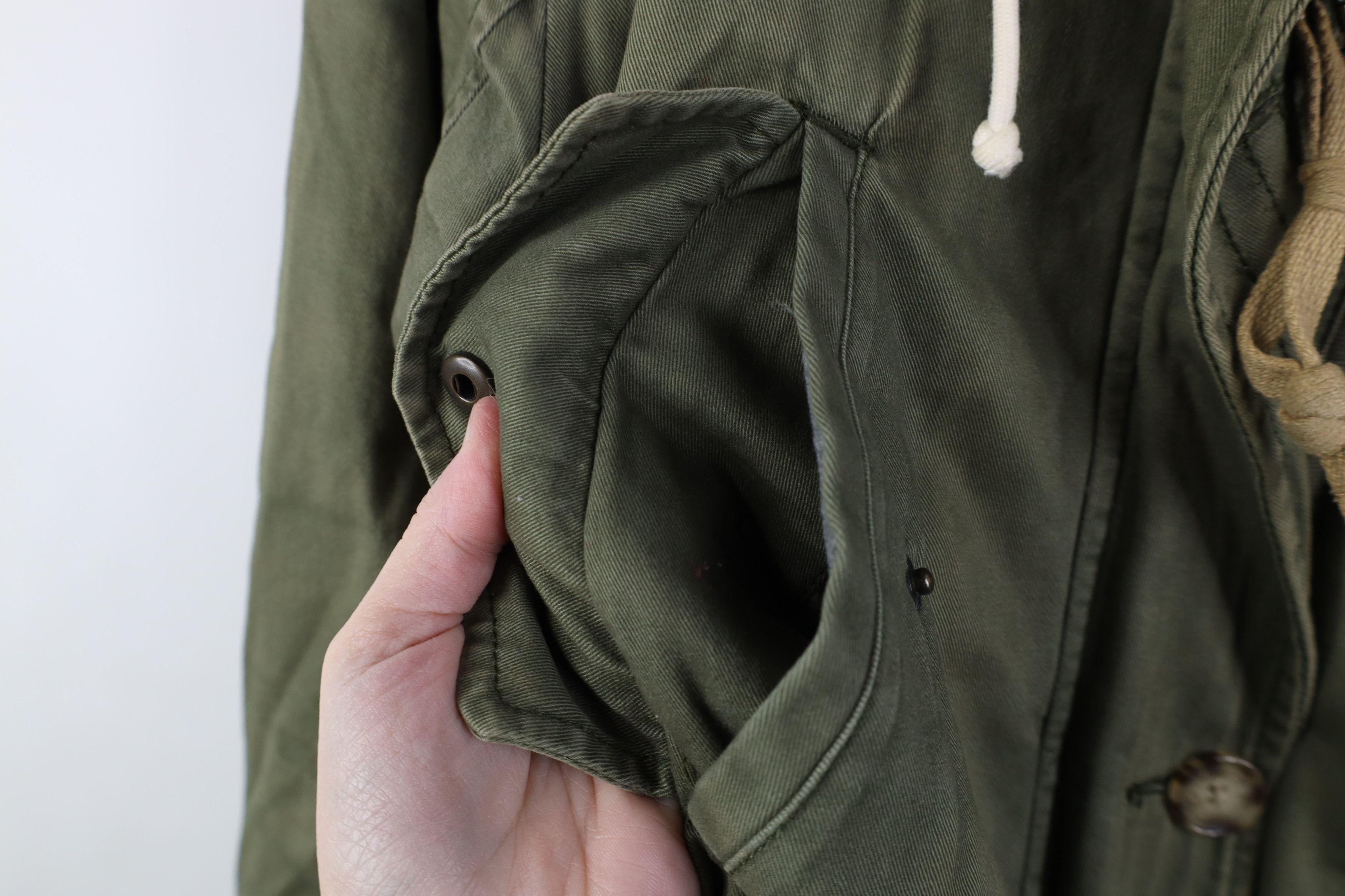 Abercrombie & Fitch Vintage Y2K Abercrombie & Fitch Lined Military Parka Jacket Size S / US 4 / IT 40 - 7 Thumbnail