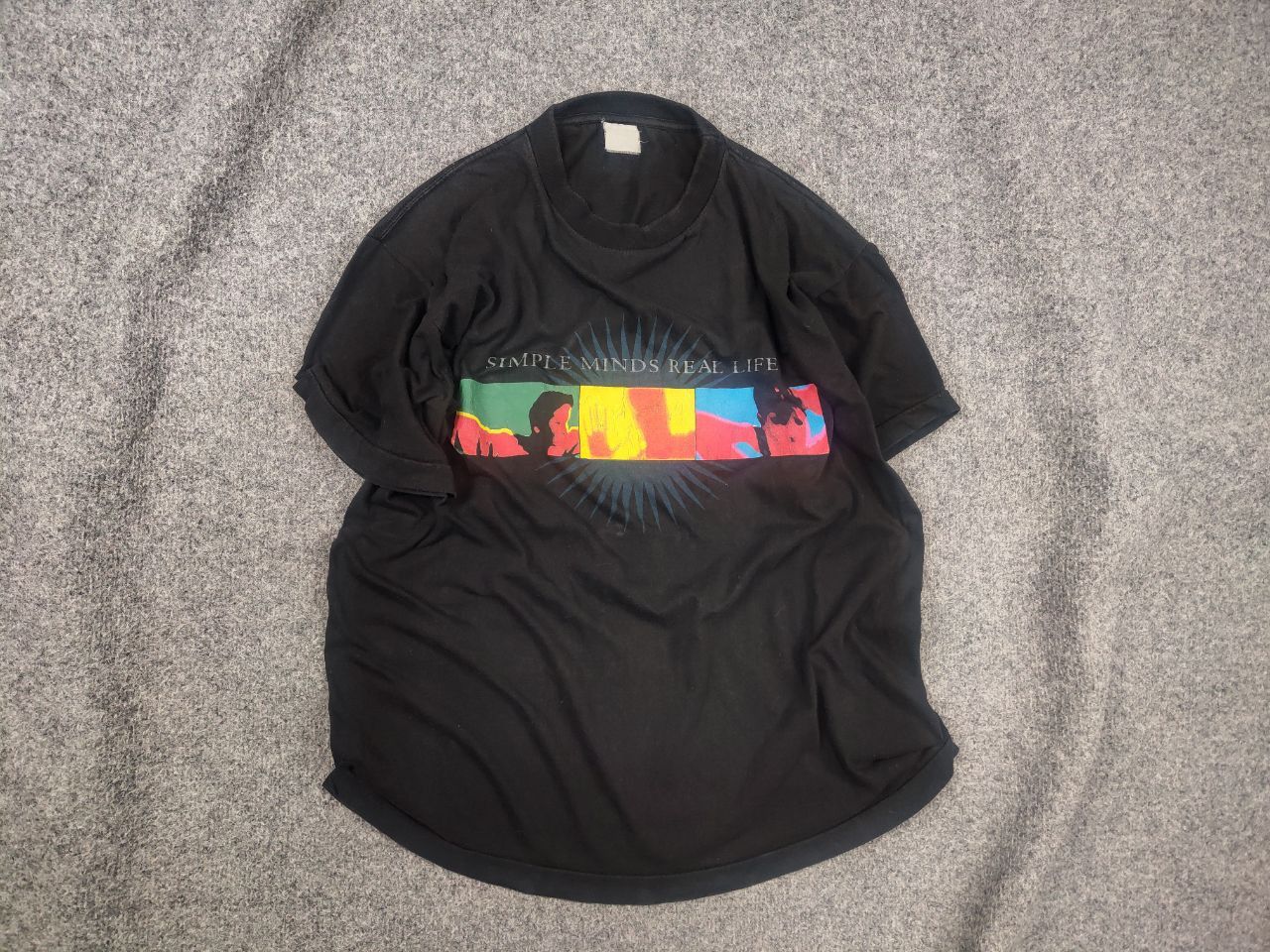 Band Tees Vintage 90s Simple Minds The Real Life Tour Band T-Shirt Tee Size US M / EU 48-50 / 2 - 1 Thumbnail