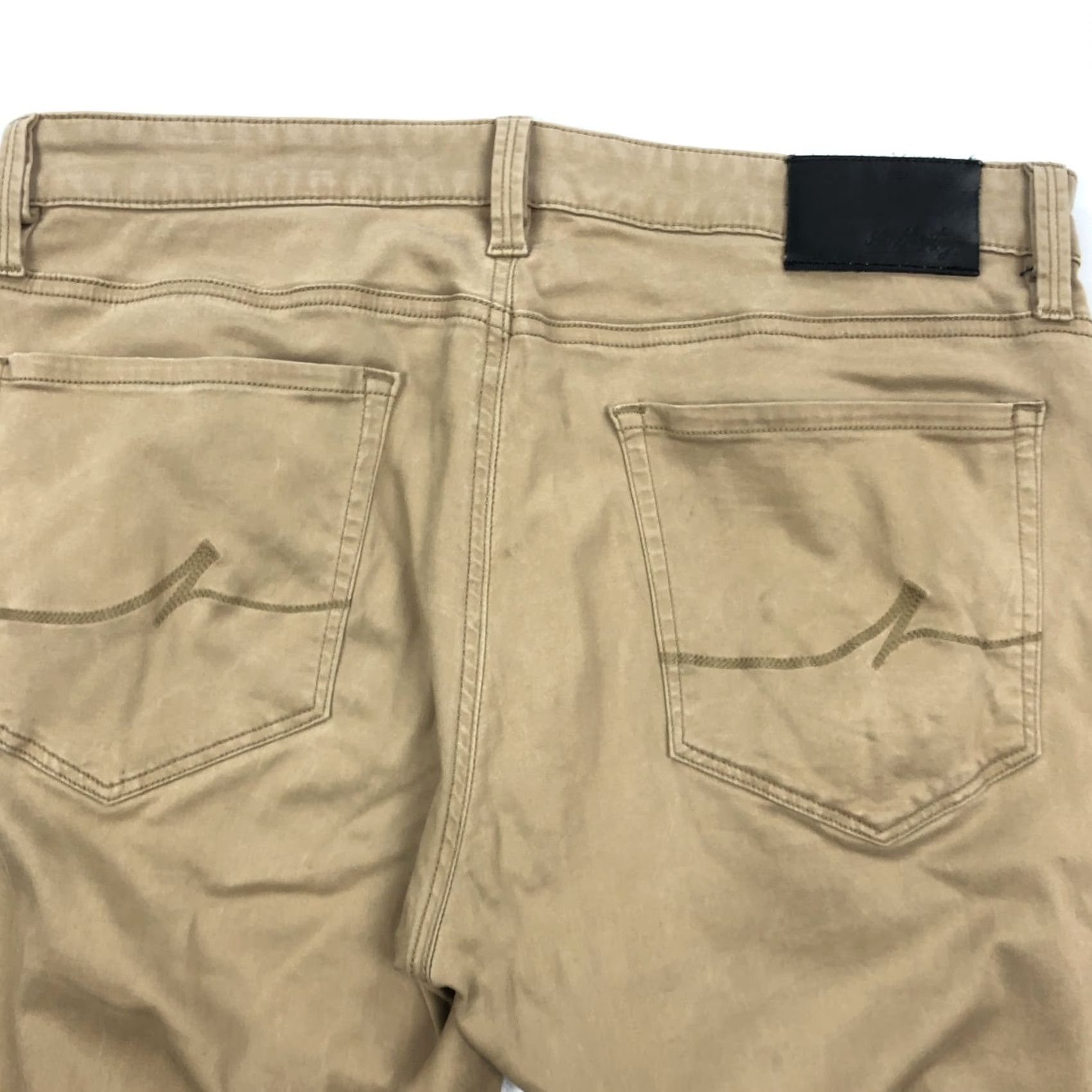 Vintage 34 Heritage Slim Fit Chino Pants 34x34 Khaki Cotton Blend Stretch 5-Pocket Men’s Size US 34 / EU 50 - 3 Thumbnail