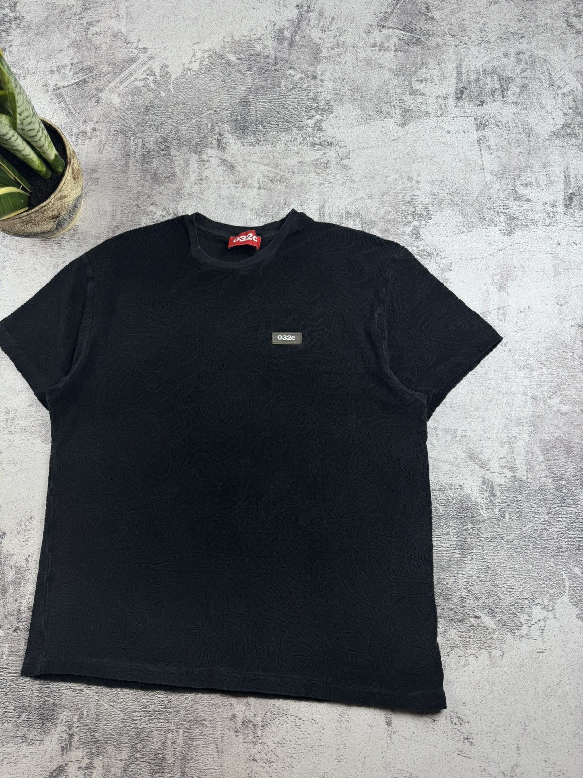 032c 032c Monogram Logo Men’s Large Black Hip Hop Rap Cotton T Shirt Tee Jersey Size US L / EU 52-54 / 3 - 3 Thumbnail