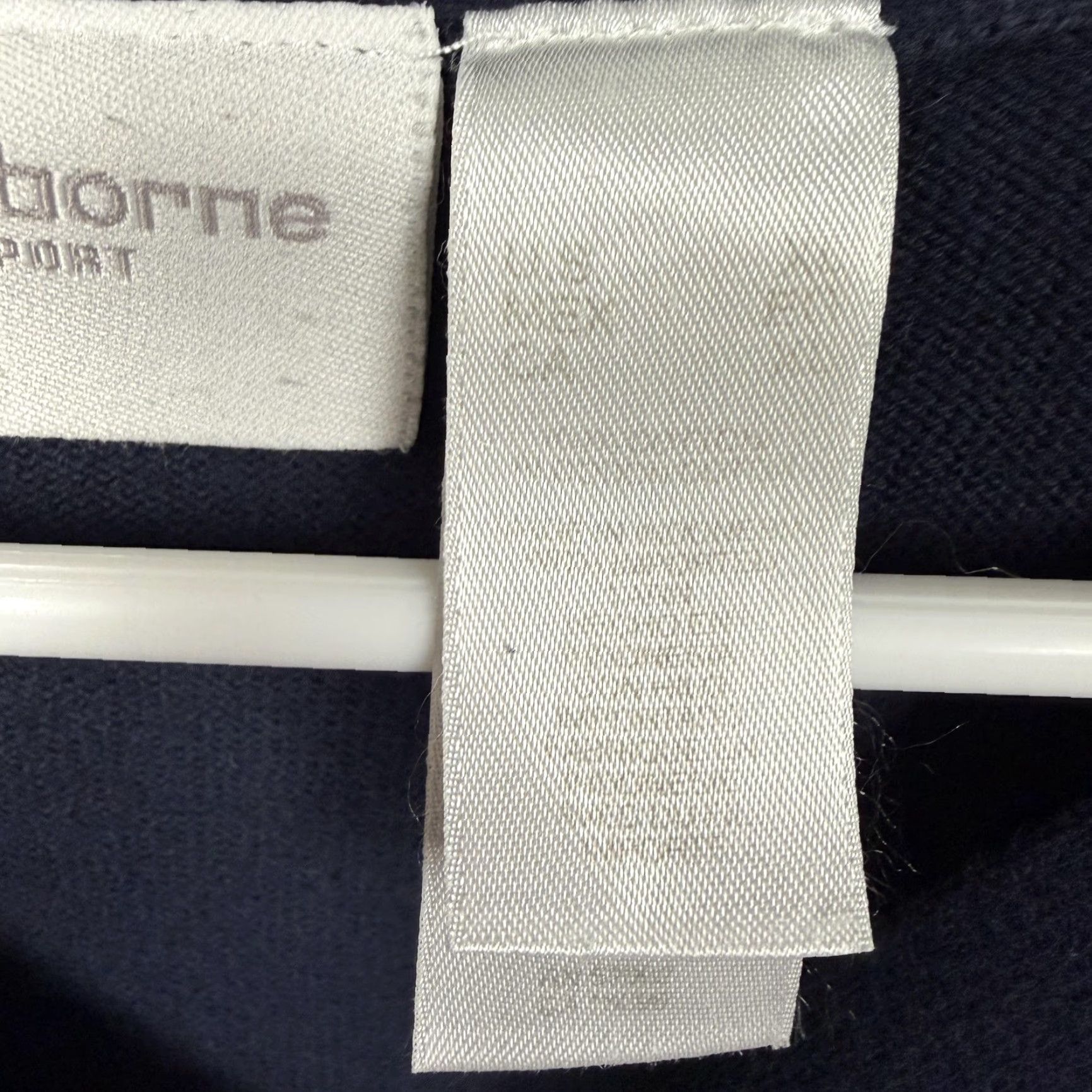 Liz Claiborne VINTAGE Liz Claiborne Cardigan Sweater XL Raglan Stripe Knit V-Neck Blue/White/Orange Casual Womens Regular Fit all seasons Size XL / US 12-14 / IT 48-50 - 6 Thumbnail