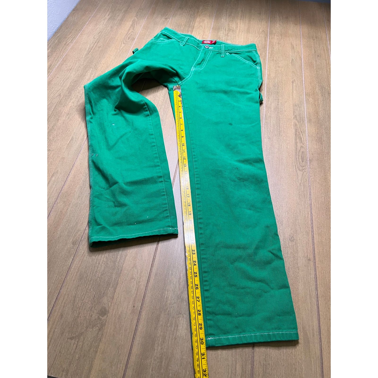 Dickies Y2K Dickies Women Sz 5/27 Duck carpenter pants in Green Y2K Size 27" / US 4 / IT 40 - 6 Thumbnail