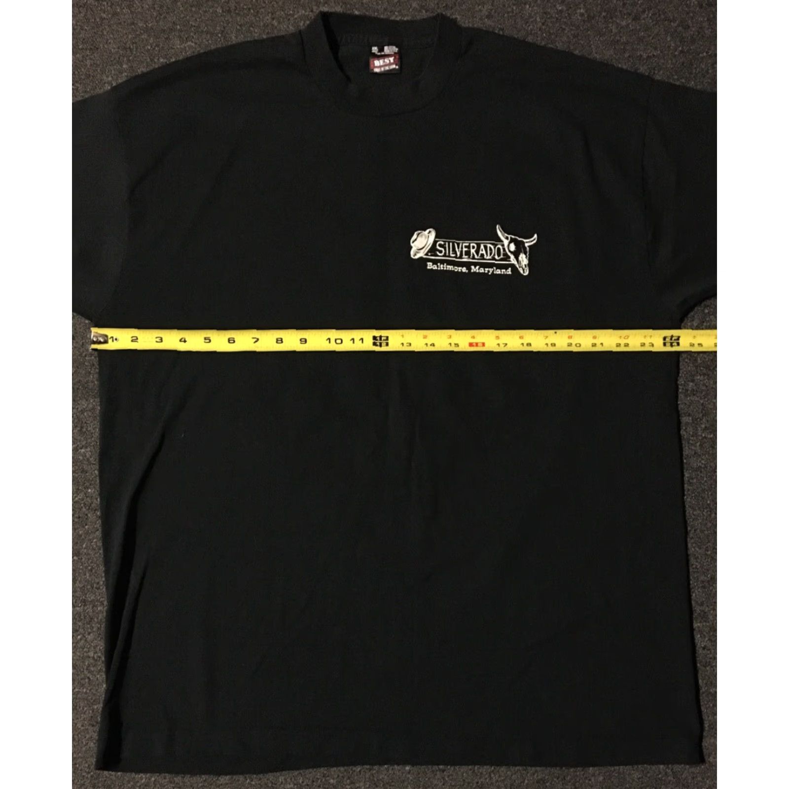 Vintage VINTAGE Silverado Cowboy Bar Baltimore Shirt 2XL Black USA Concert Grunge Biker 90s Men Shirt Size US XXL / EU 58 / 5 - 7 Thumbnail