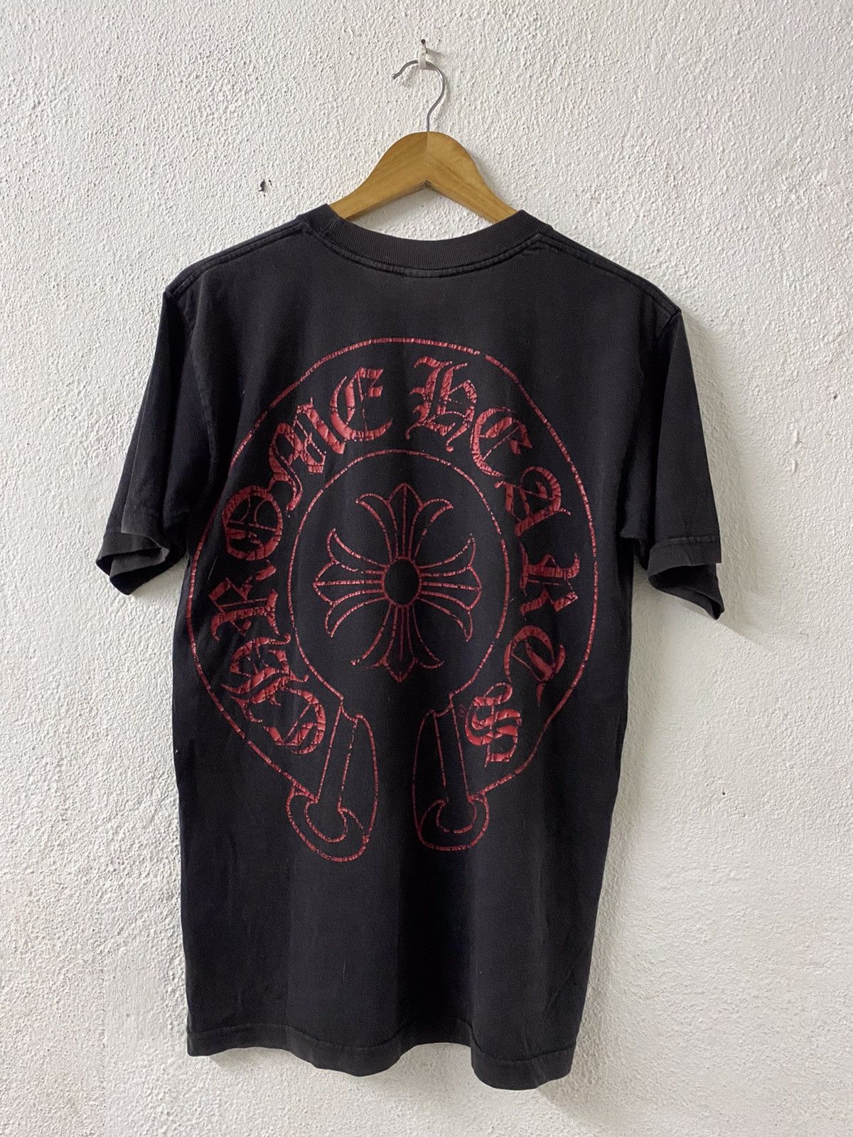 Chrome Hearts Chrome Hearts Red Horseshoe Shirt | Grailed