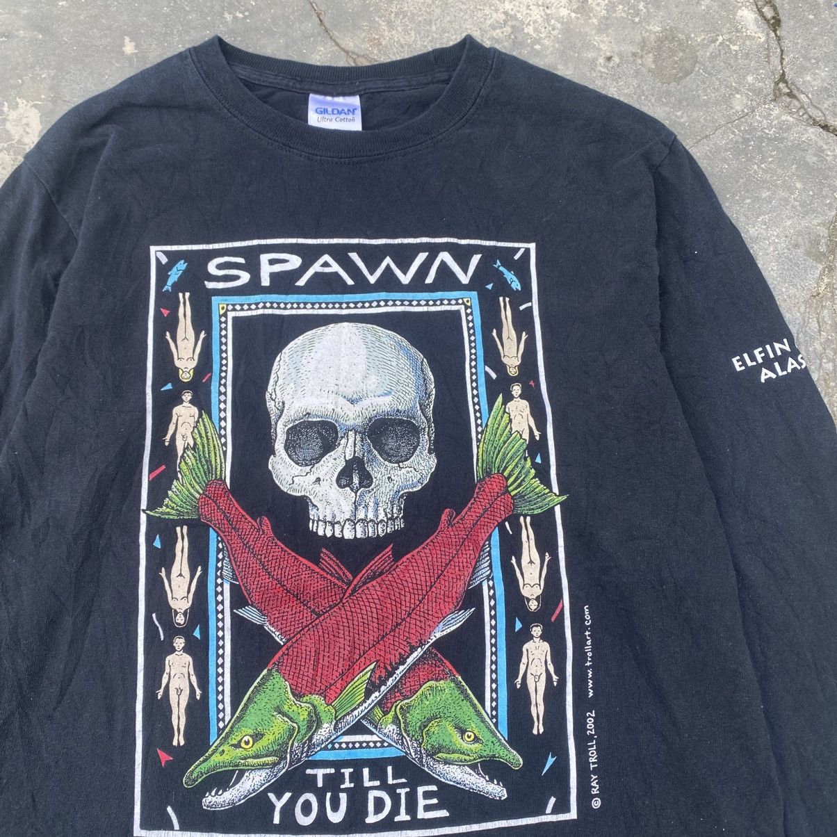 Vintage Vtg SPAWN TILL YOU DIE long sleeves tee Size US S / EU 44-46 / 1 - 2 Thumbnail