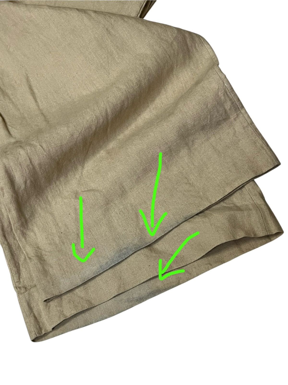 Michael Kors CASUAL🔥MICHAEL KORS BAGGY LINEN CASUAL PANTS Size US 33 - 18 Thumbnail