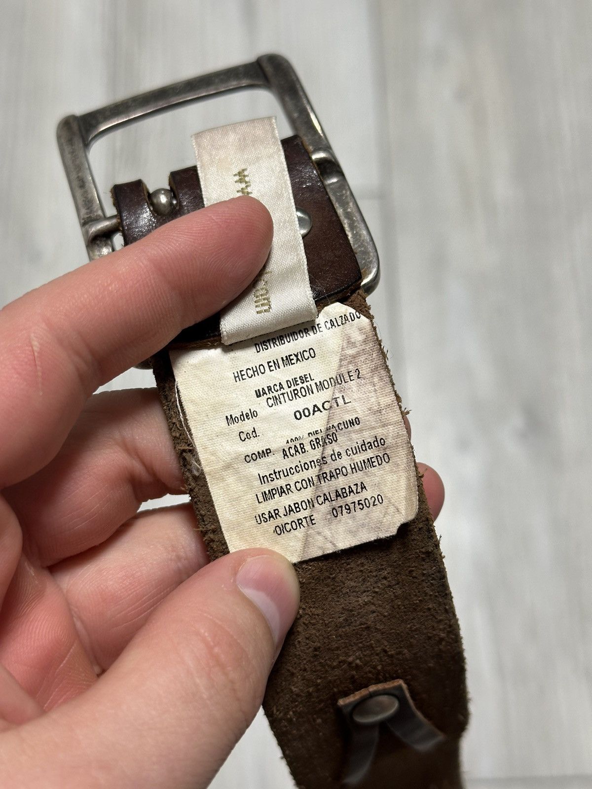 Diesel Very Rare! Vintage Diesel Leather Belt Size ONE SIZE - 6 Thumbnail