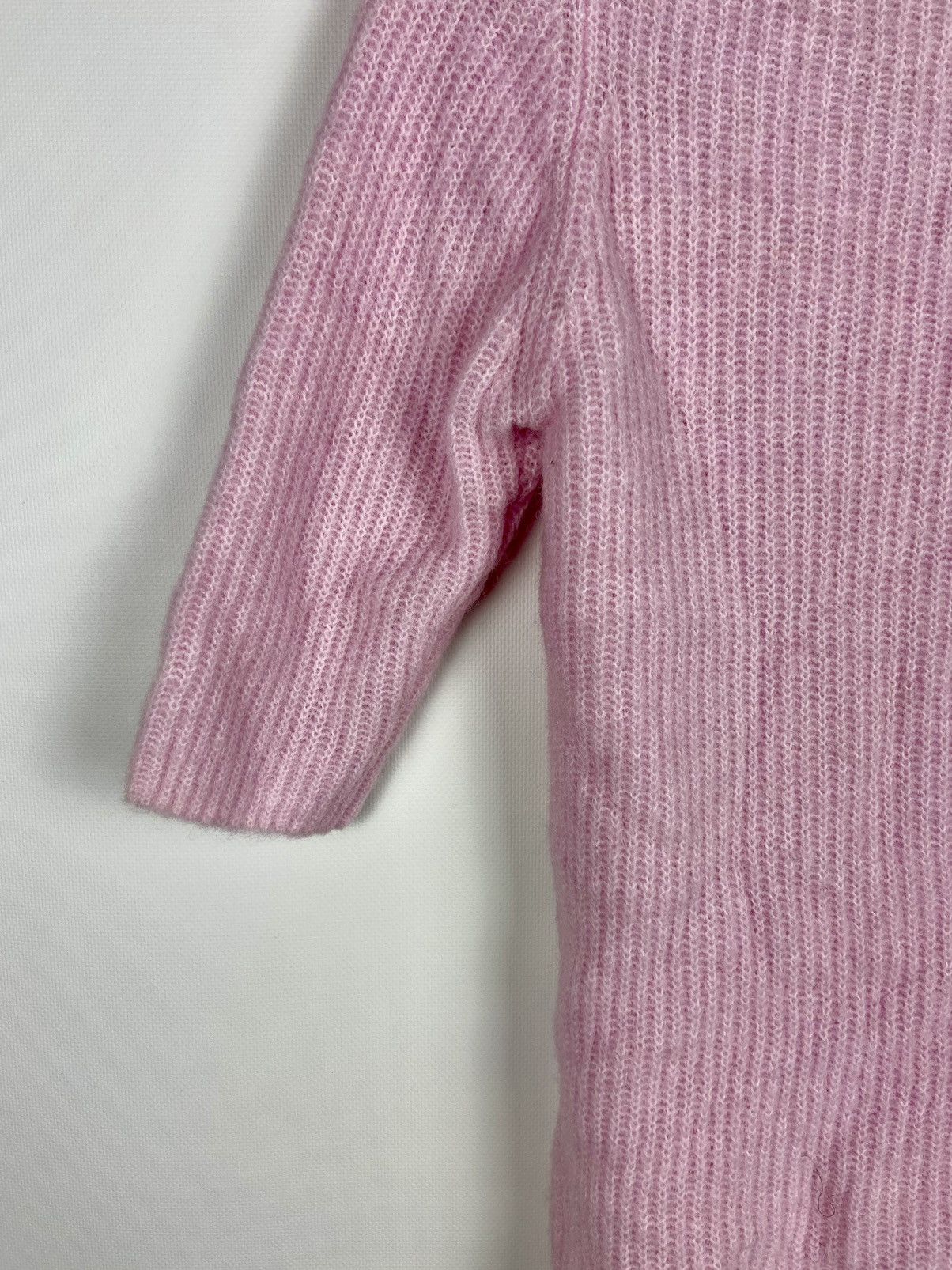 Designer × Ganni RRP$200 Ganni Cutout Ribbed-Knit Pink Womens Sweater Size S / US 4 / IT 40 - 12 Thumbnail