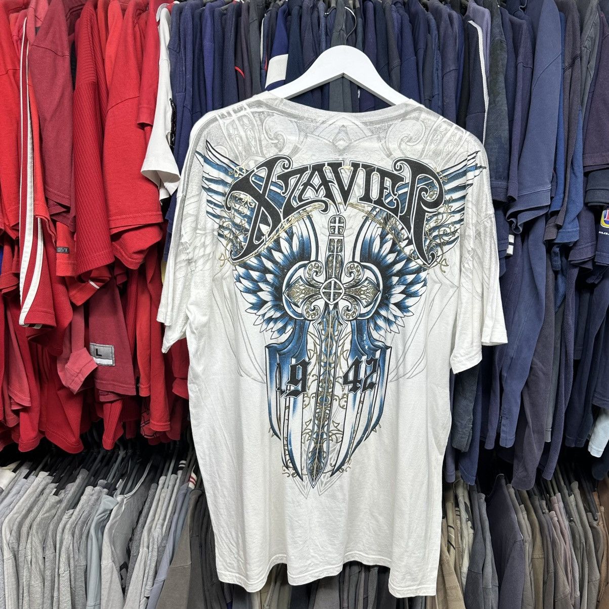 Affliction VTG Xzavier Thirst Big Logo Affliction 00s Size XXL 00s USA Size US XXL / EU 58 / 5 - 1 Thumbnail