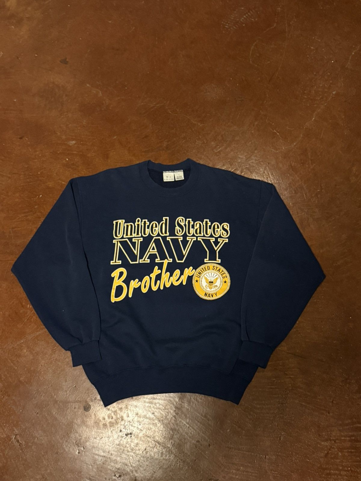 Other Vintage United States Navy Brother Sweatshirt Large Size US L / EU 52-54 / 3 - 1 Thumbnail