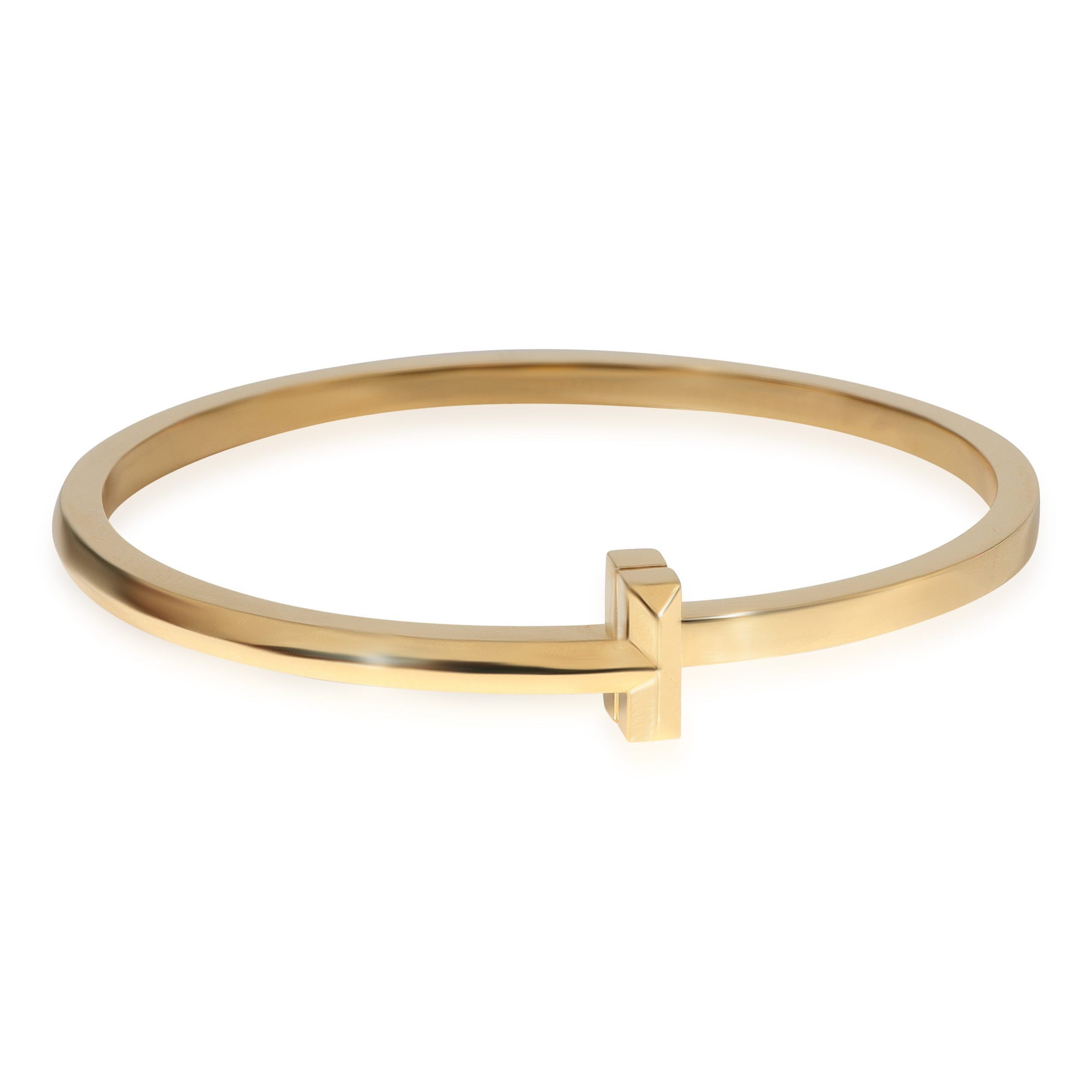 Tiffany Tiffany T T1 Narrow Hinged Bangle in 18K Yellow Gold