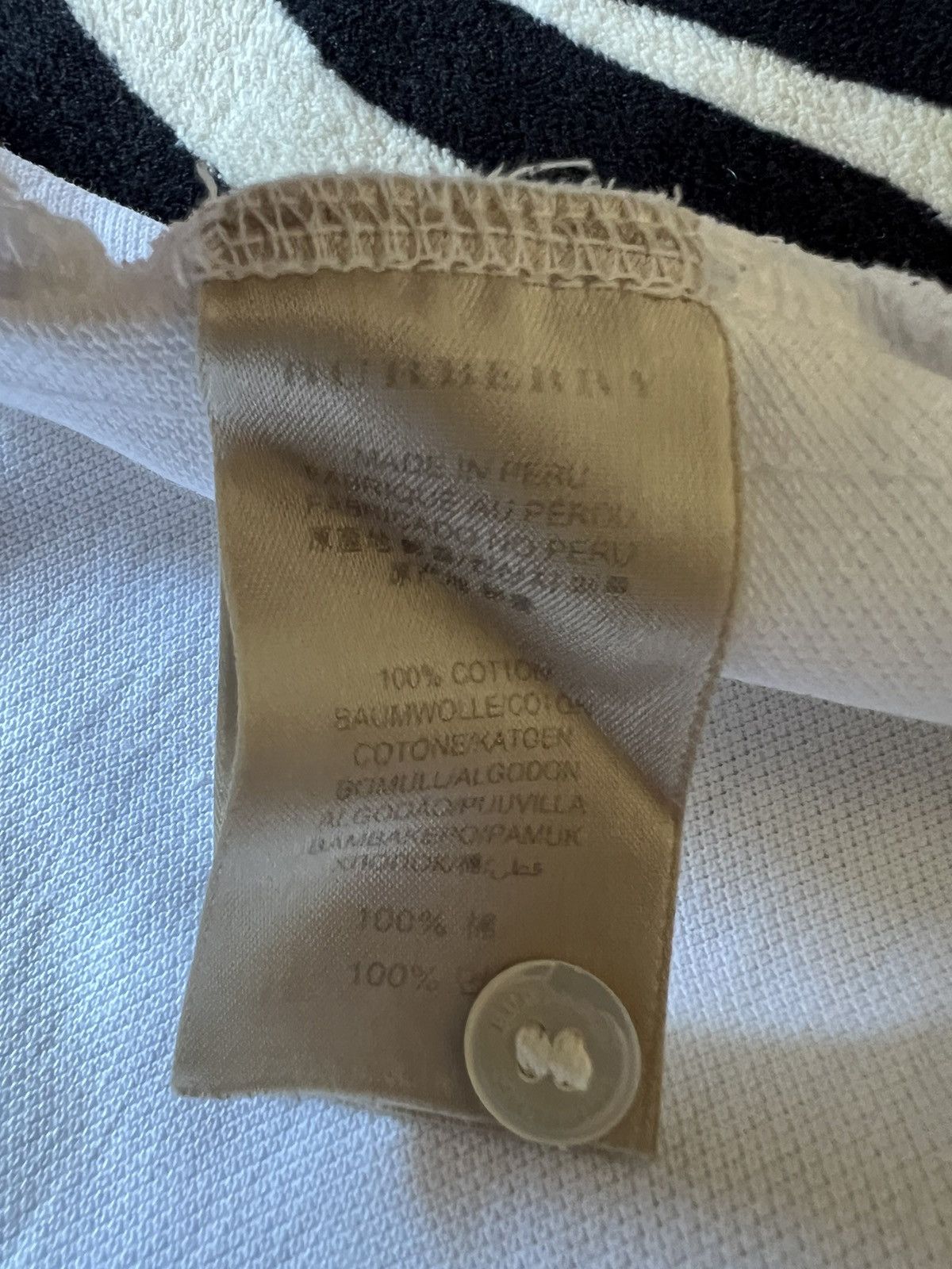 Burberry Burberry Brit polo t-shirt white mens logo Size US M / EU 48-50 / 2 - 9 Thumbnail