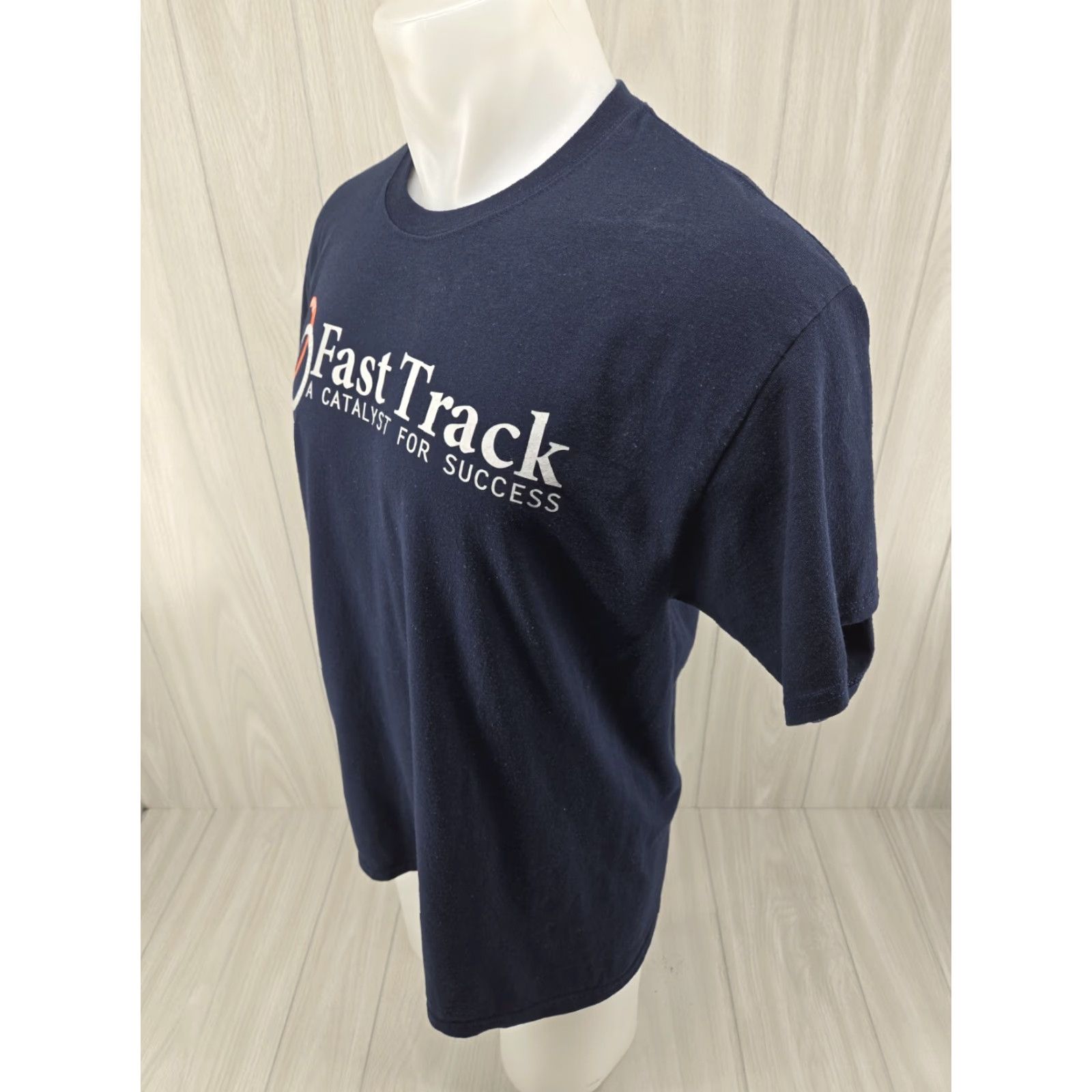 Gildan Wallace State Community College AL Fast Track Shirt Mens Large Blue Gildan Ultra Cotton T-Shirt Short Sleeve Crew Neck Solid/Blue Size US L / EU 52-54 / 3 - 3 Thumbnail