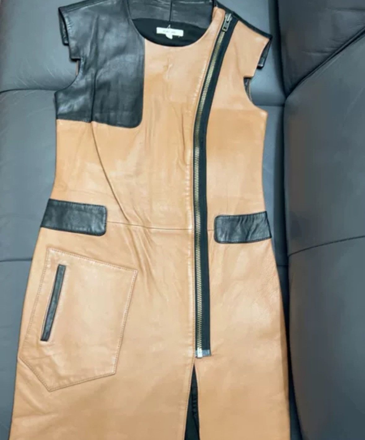 Helmut Lang Helmut Lang small size leather skirt 2412-Nextarrow Size S / US 4 / IT 40 - 3 Thumbnail