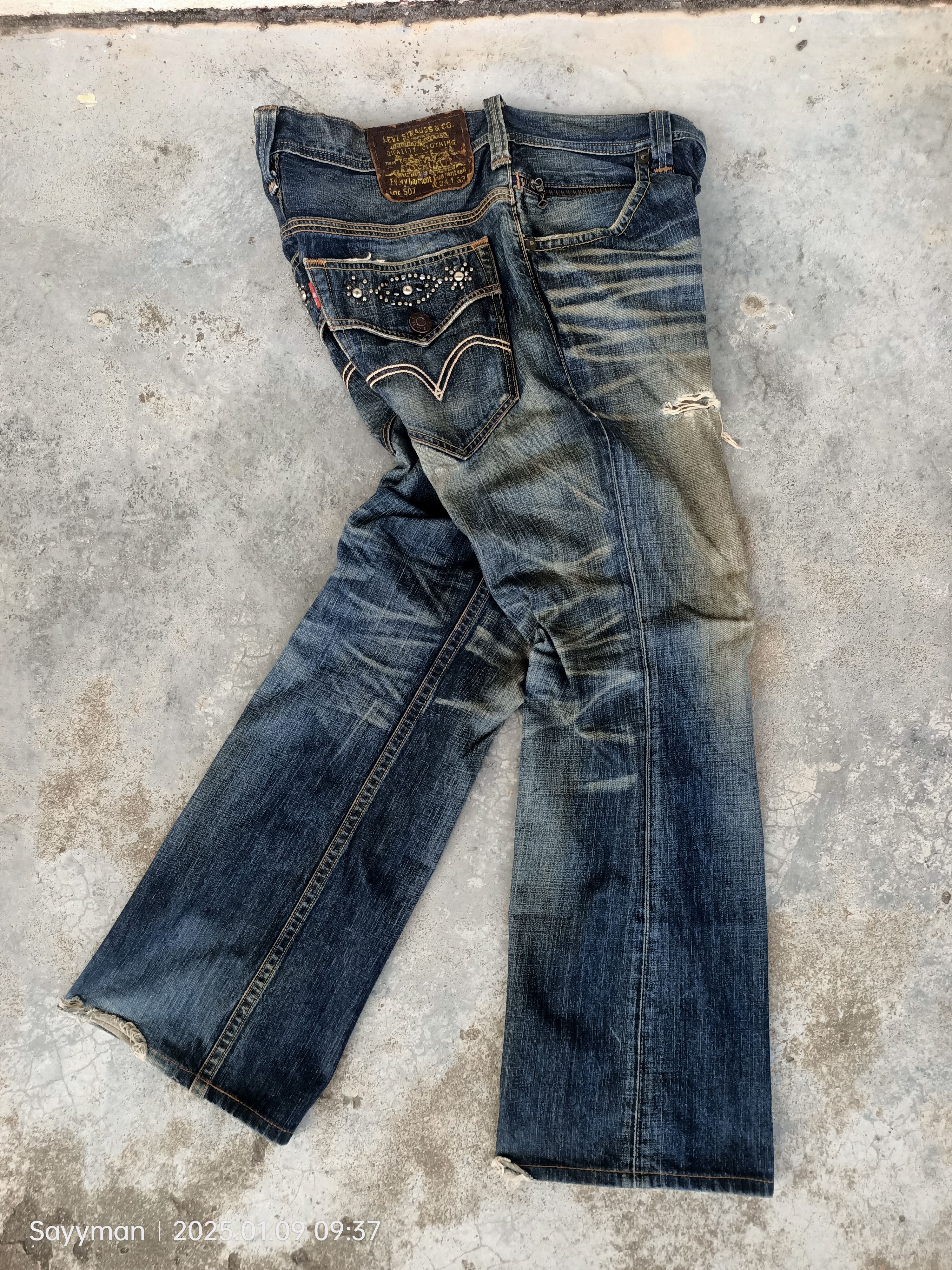 Japanese Brand × Levi's × Vintage Vintage 90s Levis 507 Vintage Y2K Boot Cut Retro Denim Pants Size US 32 / EU 48 - 4 Thumbnail