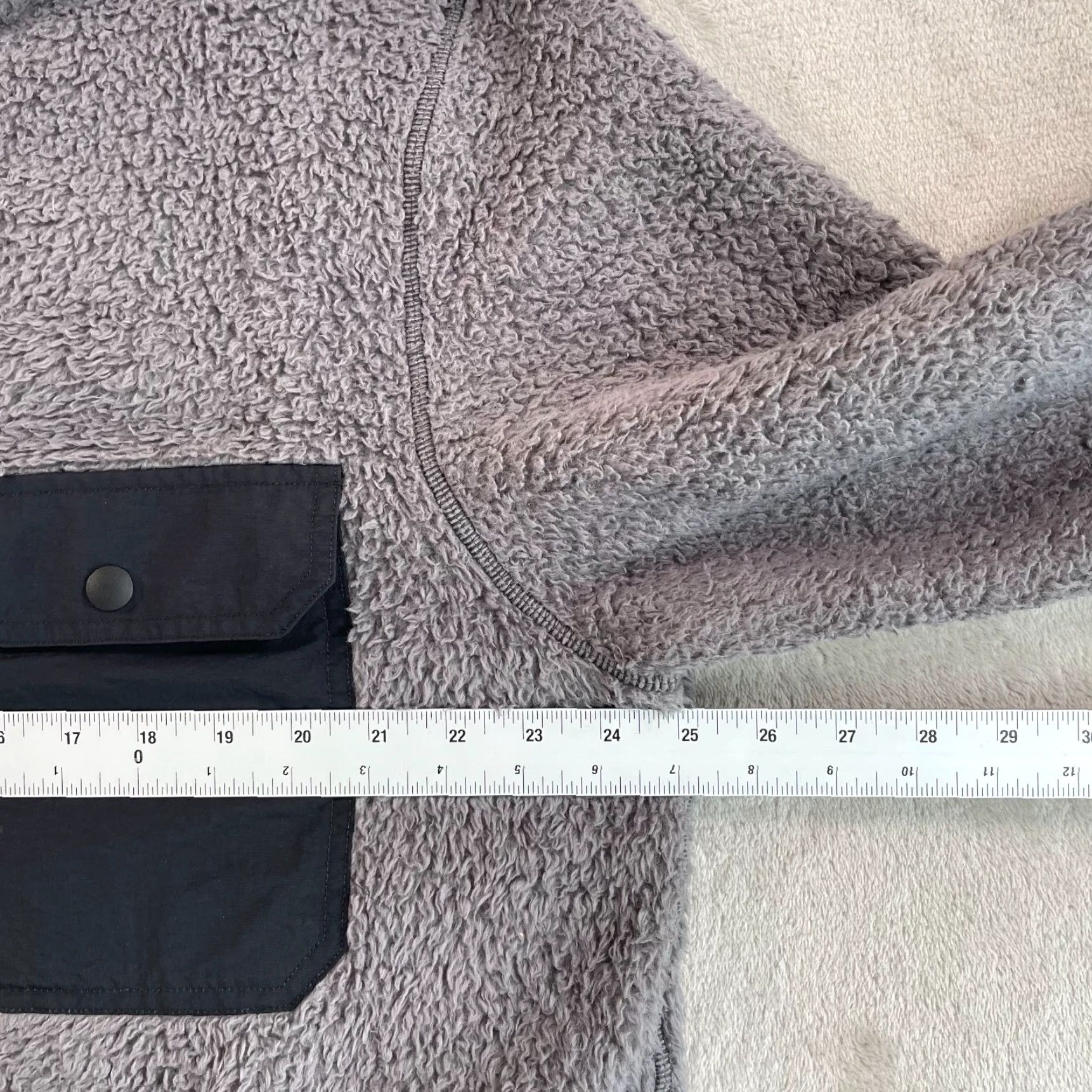 Outerknown Outerknown Skyline Shirt Jacket Men XL Grey Fleece Sherpa Snap Up Long Sleeve Size US XL / EU 56 / 4 - 7 Thumbnail