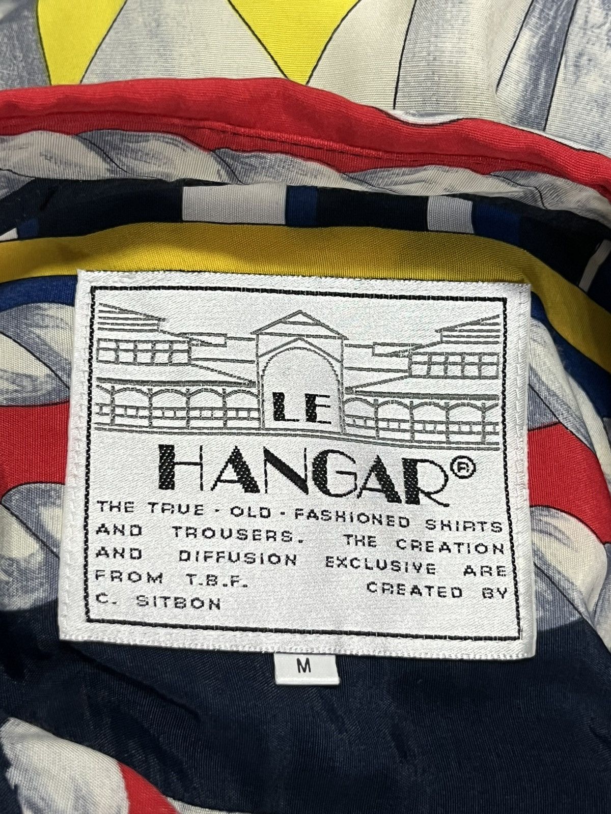 Other Le Hangar Paris Multicolor Sailboat Rare 90s Rayon Shirt Size US M / EU 48-50 / 2 - 9 Thumbnail
