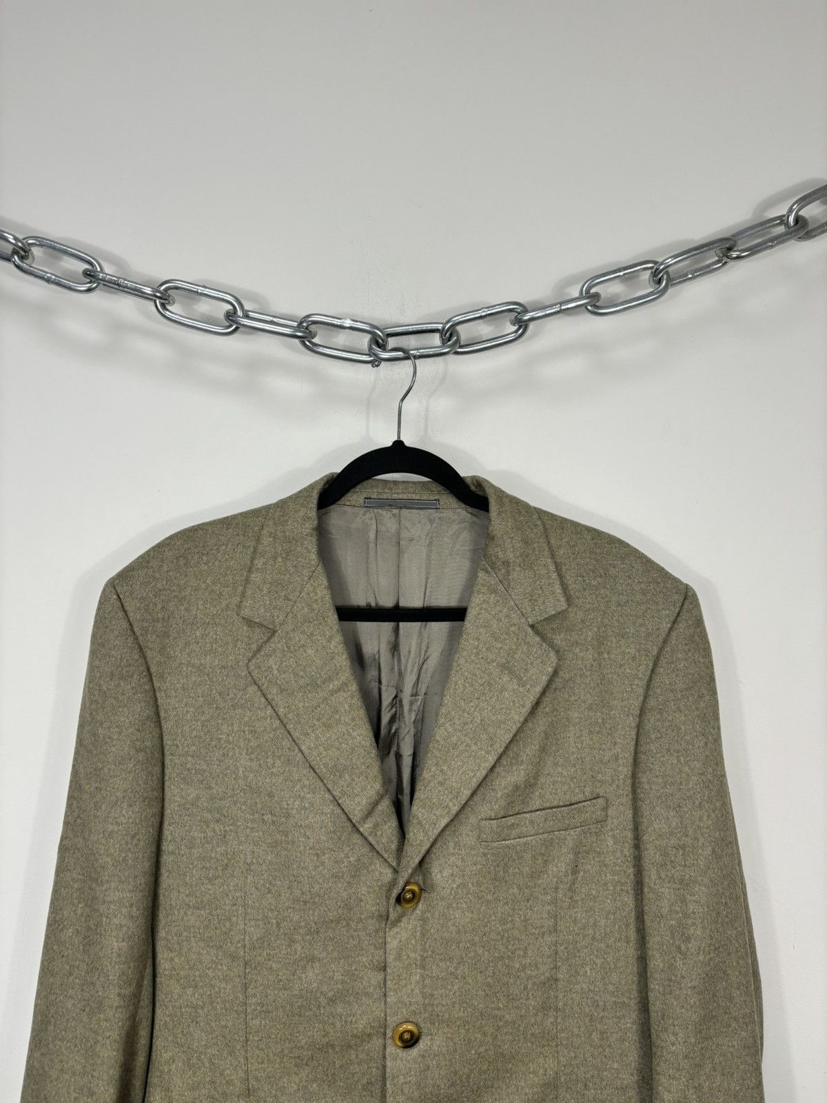 Versace Vintage Gianni Versace Classic Wool Cashmere Blazer Jacket Size 40R - 4 Thumbnail