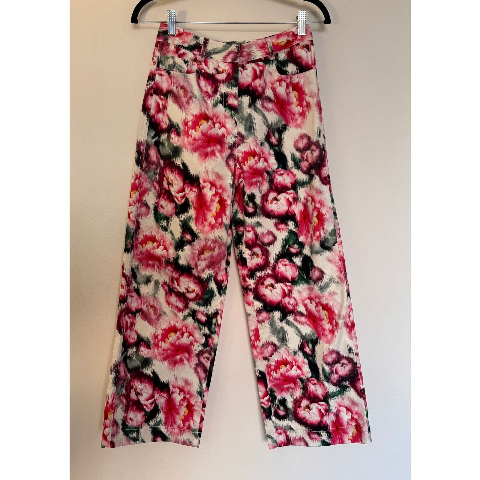 Adam Lippes Adam Lippes Alessia Pants in Pink Floral Size 25" / US 0 / IT 36 - 1 Thumbnail