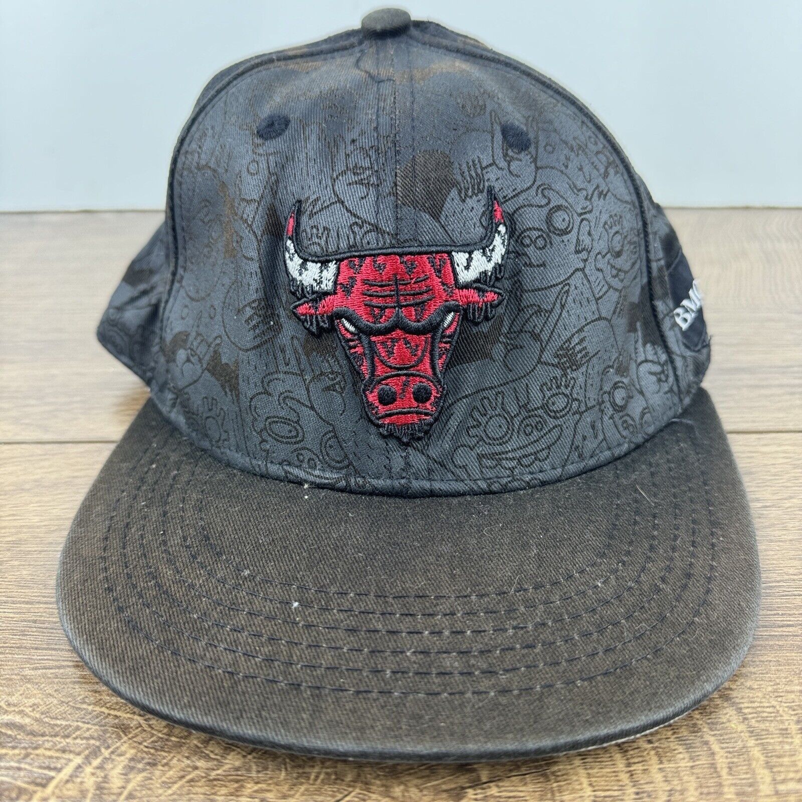 Other Chicago Bulls Snapback Hat Black Hat Adjustable Adult Size H Size ONE SIZE - 2 Thumbnail