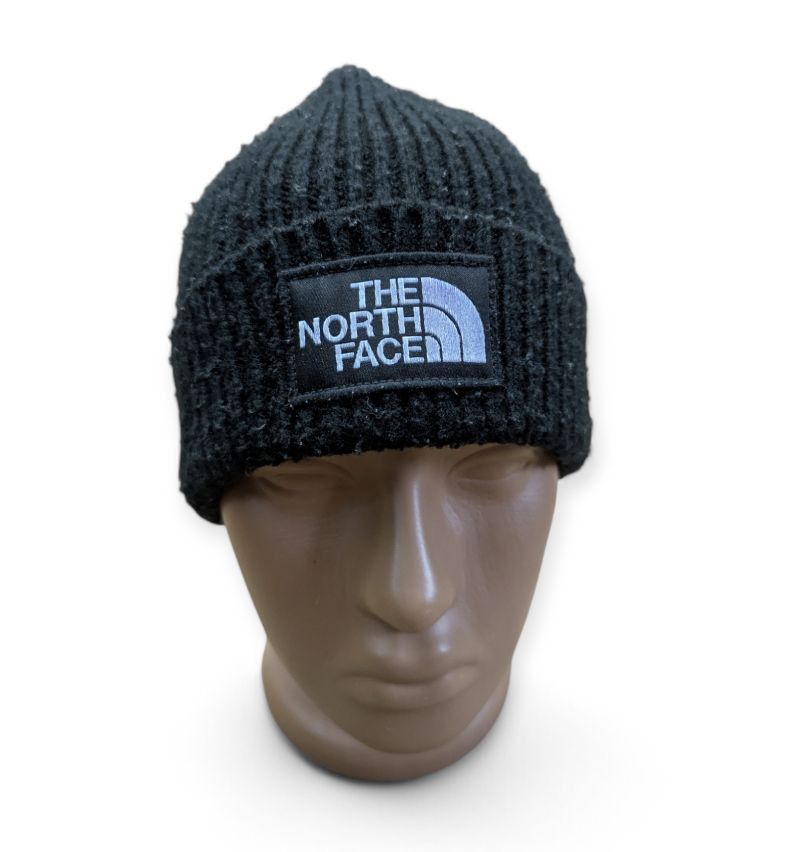 The North Face THE NORTH FACE Logo Box Cuffed Knit Beanie Size ONE SIZE - 6 Thumbnail
