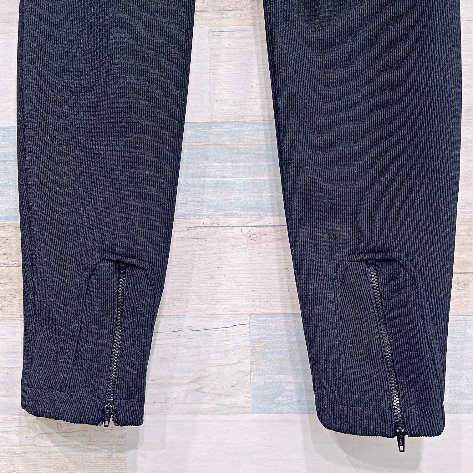 DKNY DKNY Vintage 90s Ribbed Knit Skinny Pants Black Womens Small Size 26" / US 2 / IT 38 - 6 Thumbnail