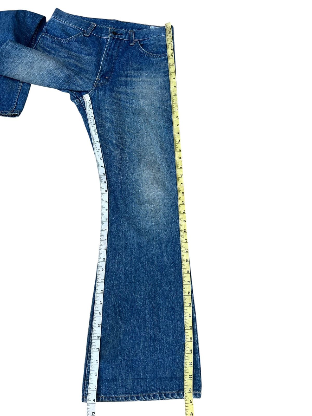 Orslow Dirty Mud Orslow Distressed Denim Bootcut Flare Jeans Size US 30 / EU 46 - 4 Thumbnail