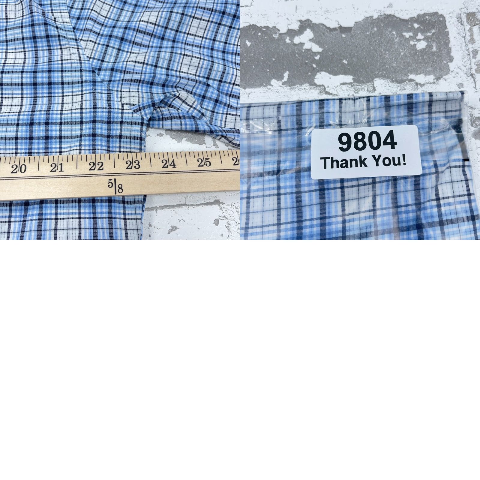 Peter Millar Peter Millar Shirt Men Large Blue Button Up Performance Golf Tartan Plaid Dress Size 42R - 8 Thumbnail