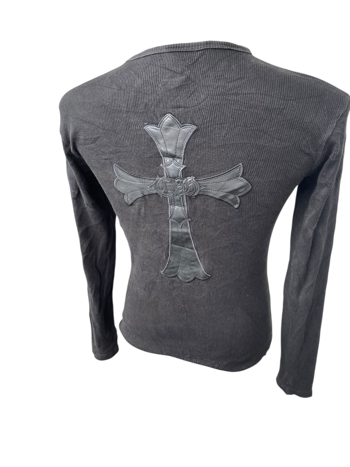 Japanese Brand VTG Japanese CH Cross Bootleg Distressed Thermal Tee Size US M / EU 48-50 / 2 - 23 Thumbnail