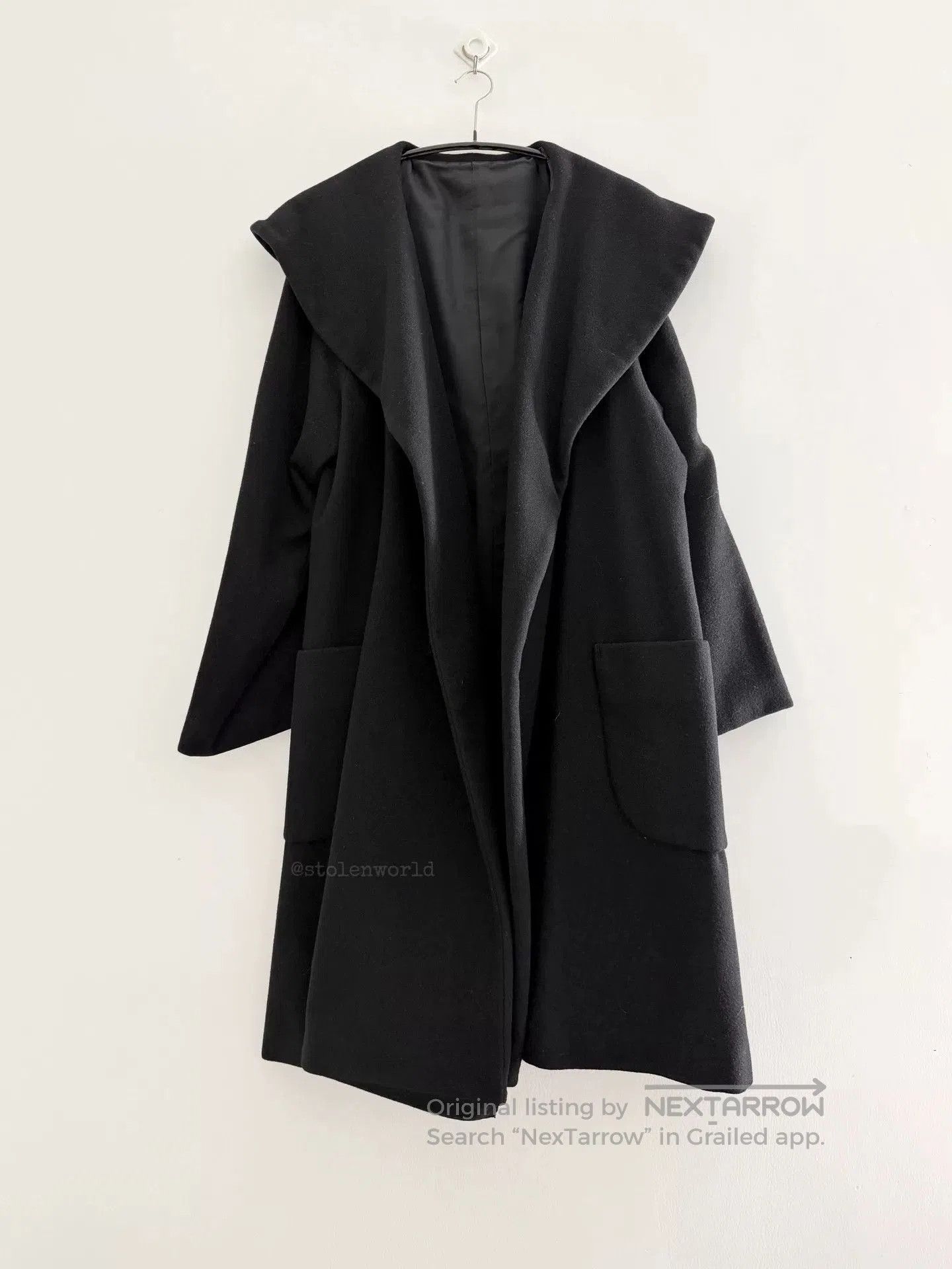Y's Y's Wool Oversized Coat. Size L / US 10 / IT 46 - 5 Thumbnail