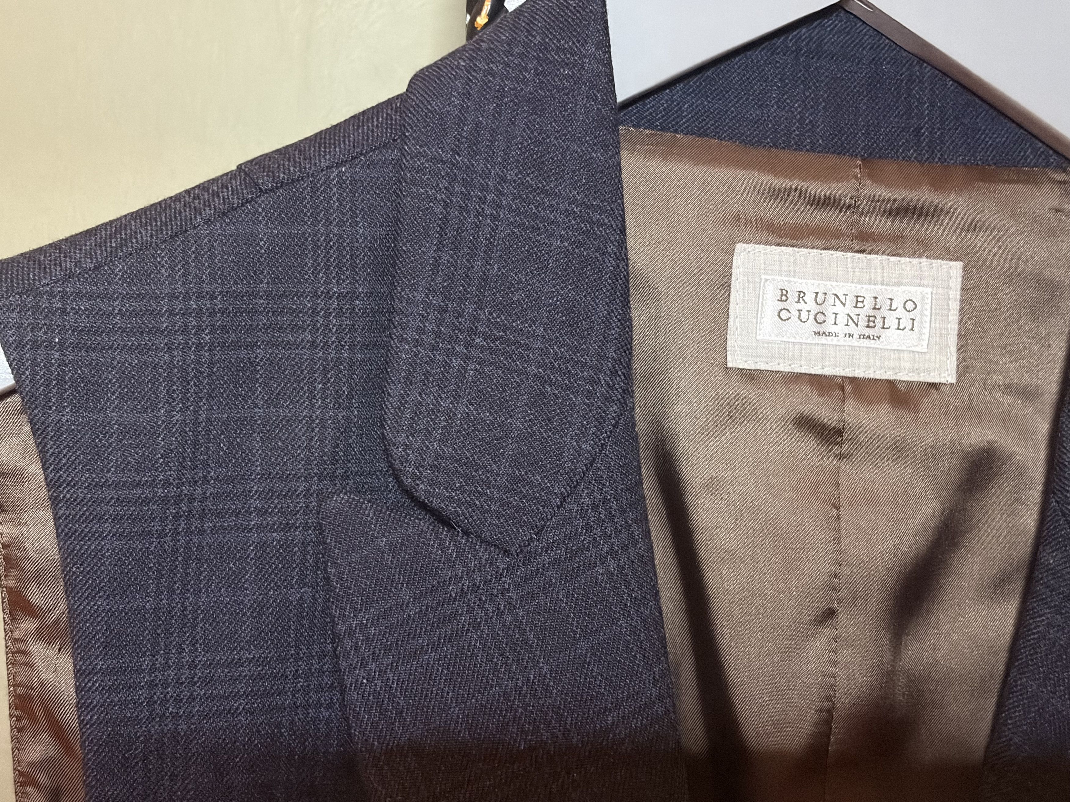 Brunello Cucinelli Brunello Cucinelli blue check suit vest brand new size 50 Size US M / EU 48-50 / 2 - 3 Thumbnail