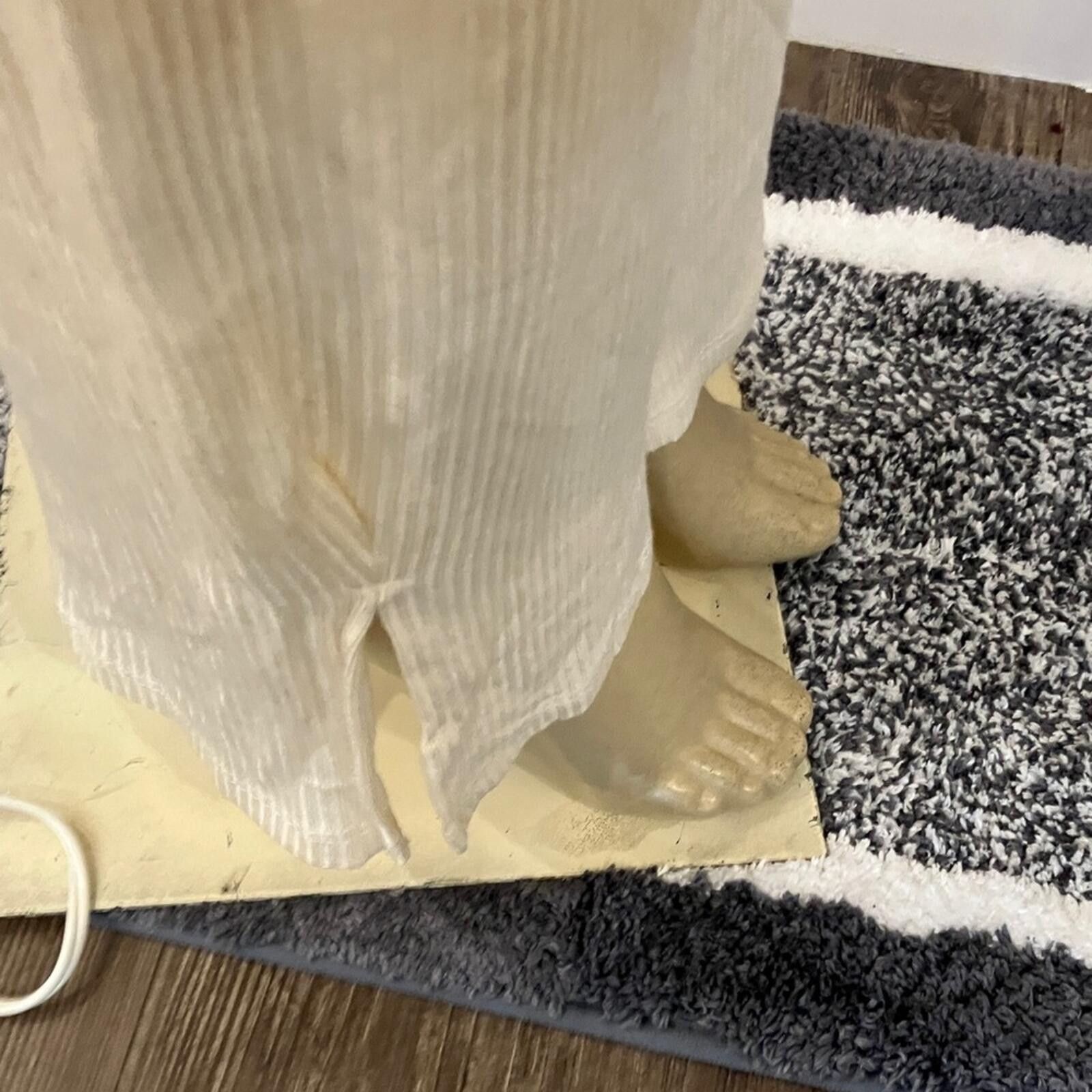 The Unbranded Brand NWOT Elegant Cream Ribbed Pajama Pants Size ONE SIZE - 4 Thumbnail