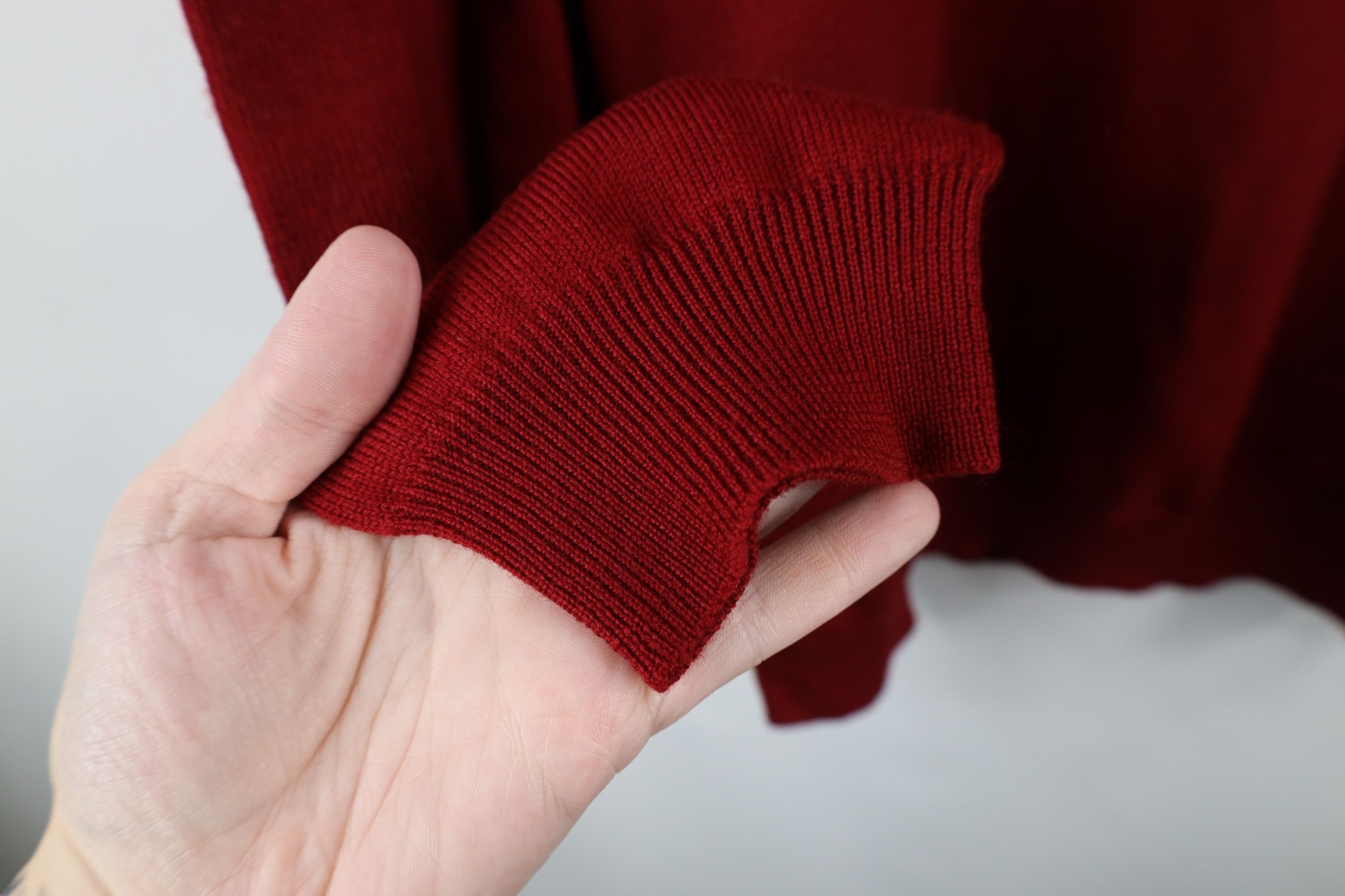 Eddie Bauer × Vintage Vintage 90s Eddie Bauer Knit Collared Pullover Sweater Red Size US XL / EU 56 / 4 - 6 Thumbnail