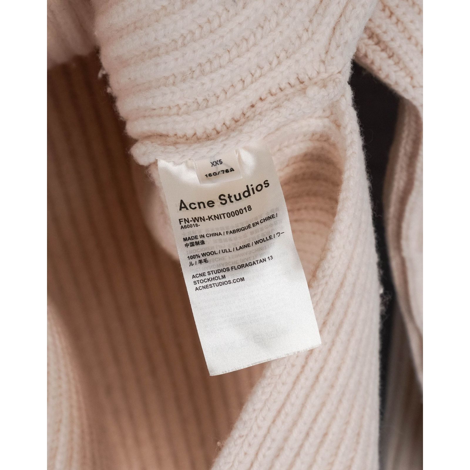 Acne Studios Acne studios beige wool knit turtleneck women’s sweater Size XXS / US 00 / IT 34 - 8 Thumbnail