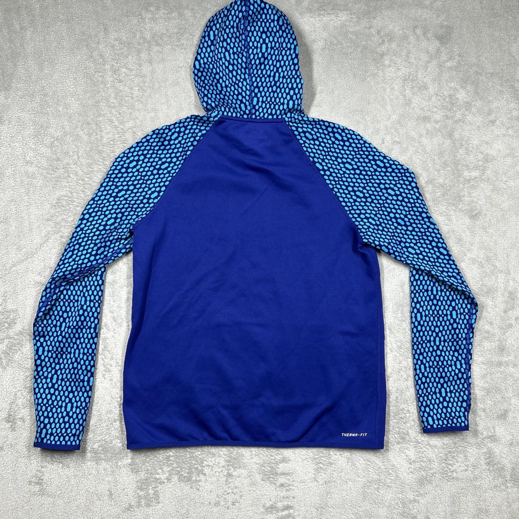 Nike Nike Therma-Fit Hoodie Women's M Blue Just Do It Graphic Pullover All Seasons Sports Regular Size M / US 6-8 / IT 42-44 - 7 Thumbnail