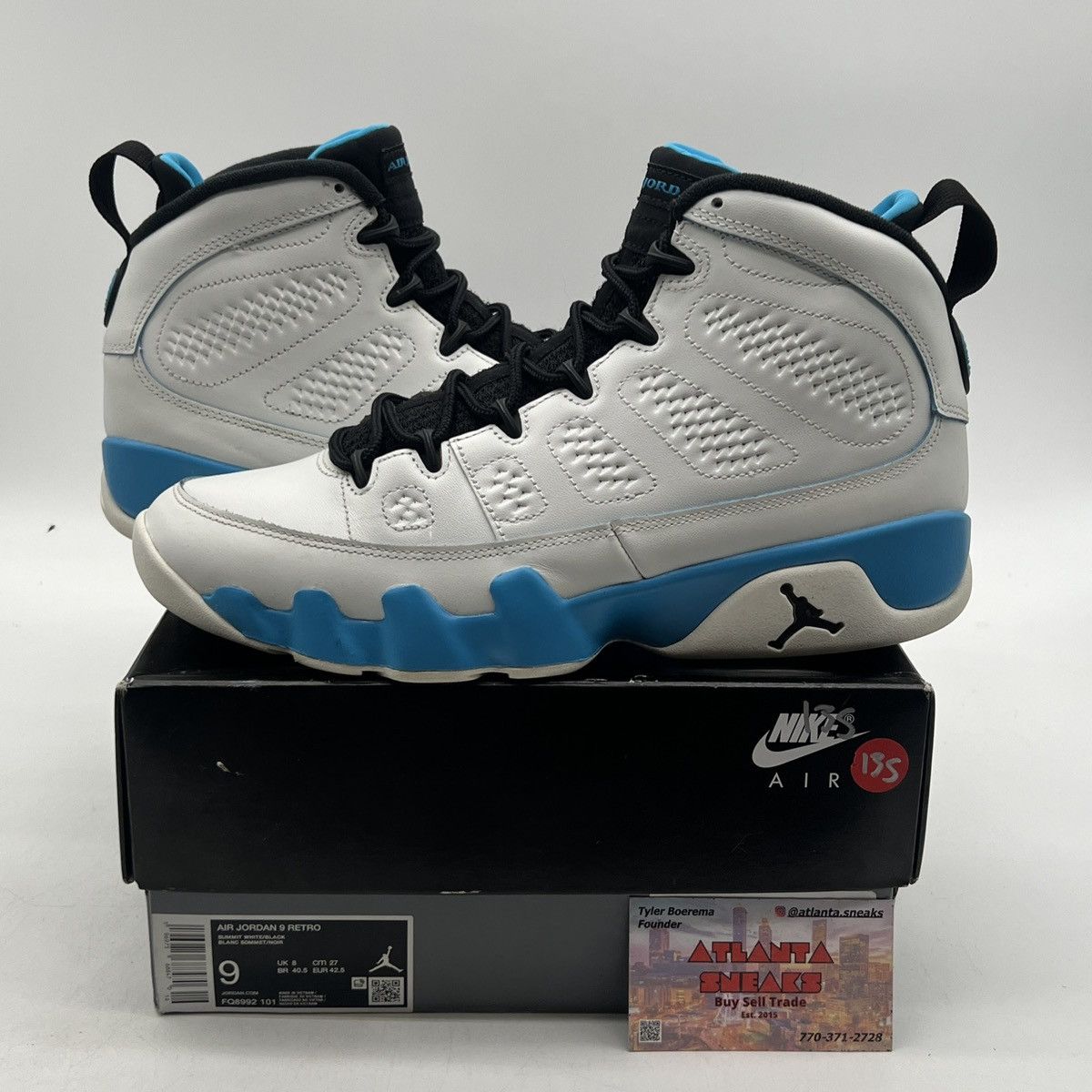 Jordan Brand Air Jordan 9 powder blue Size US 9 / EU 42 - 1 Thumbnail