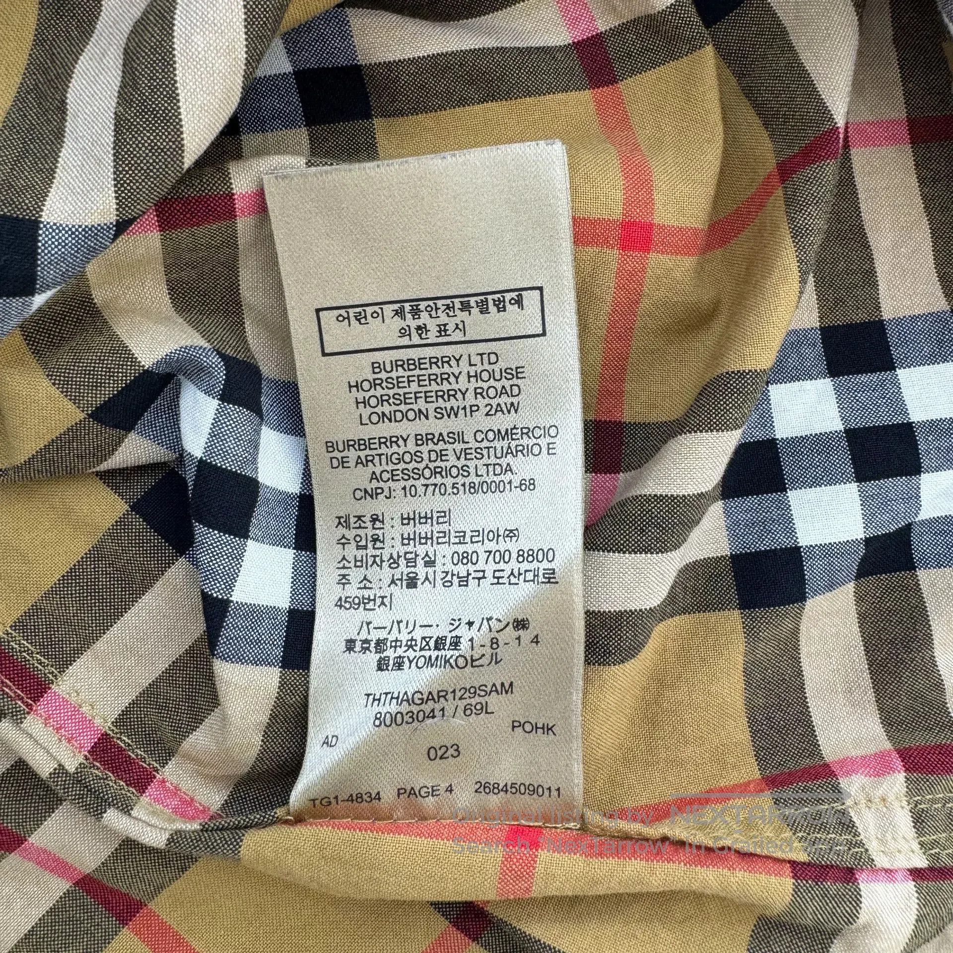 Burberry Burberry Classic Check Shirt. Size M / US 6-8 / IT 42-44 - 8 Thumbnail