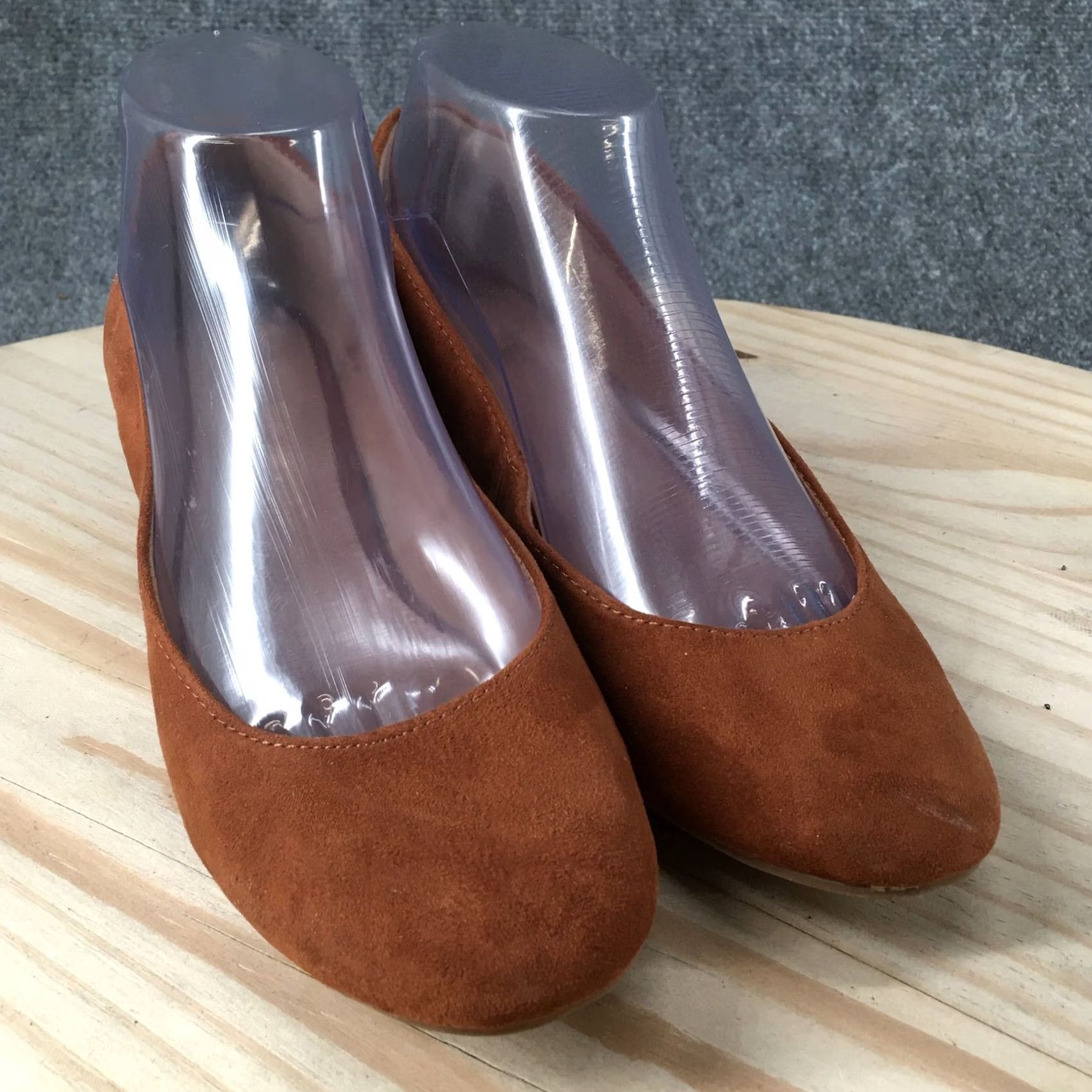 Old Navy Old Navy Heels Womens 7 Ballet Pumps Slip Brown Fabric Round Toe Casual Shoe Size US 7 / IT 37 - 3 Thumbnail