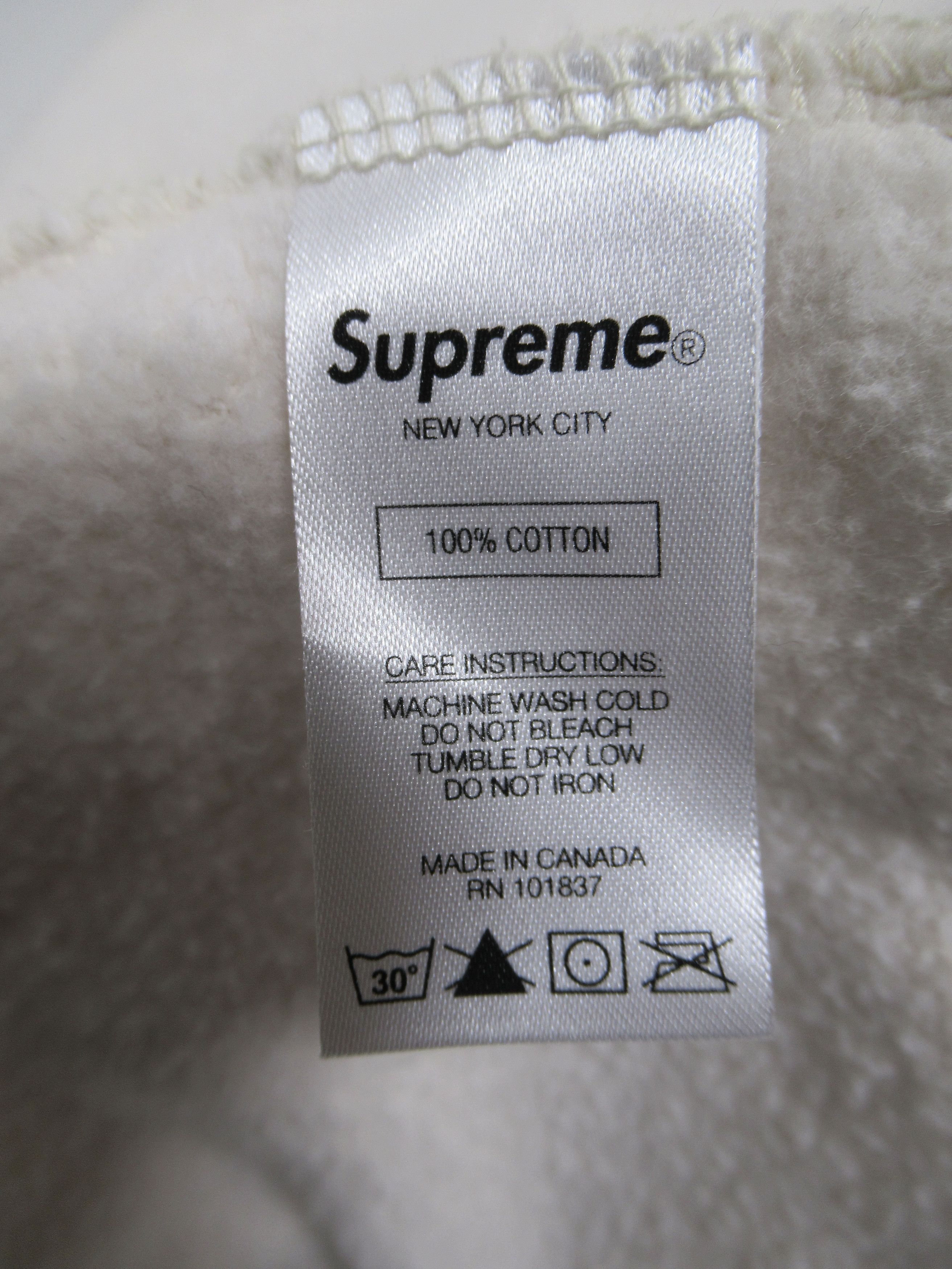 Supreme Supreme Tonal Webbing Hooded Sweatshirt Natural SS2020 Size US XL / EU 56 / 4 - 11 Thumbnail